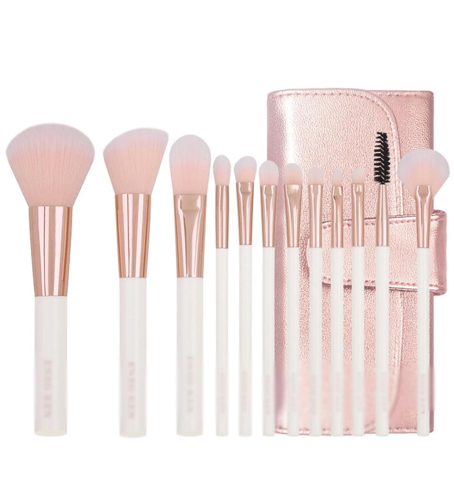 12 Piece Makeup Brush Set | Super Soft Eyeshadow Brushes | Complete Student Set for Flawless Makeup - Buy Online on GoSupps.com