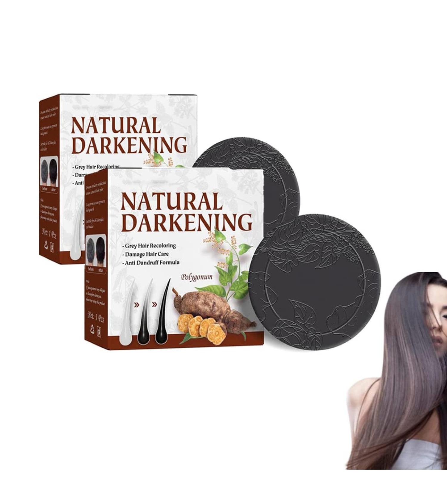 Organic Grey Reverse Shampoo Bar Solid shampoo pour cheveux Barre de shampooing inverse de cheveux gris organique naturel barre de shampooing assombrissant les cheveux racine de Fleeceflower (2PCS) - Buy Online on GoSupps.com