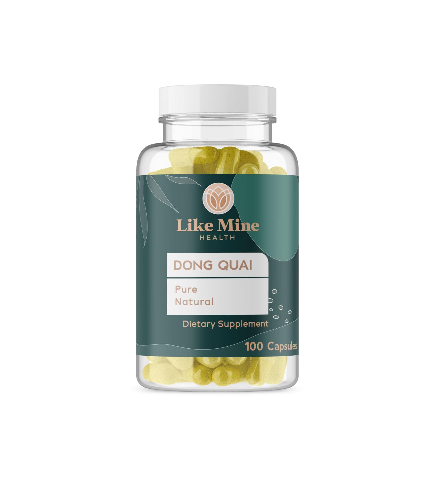 Like Mine Dong Quai (100 Capsules) Pure & Natural No Fillers or Additives Gluten Free Herbal Supplement for Women 1 Count (Pack of 100) - Buy Online on GoSupps.com
