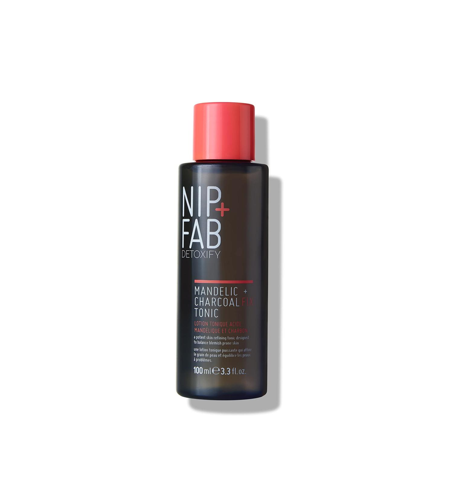 Nip + Fab Charcoal and Mandelic Acid Fix Tonic for Face with Witch Hazel and Allantoin Nourishing Facial Toner 100 ml - Buy Online on GoSupps.com