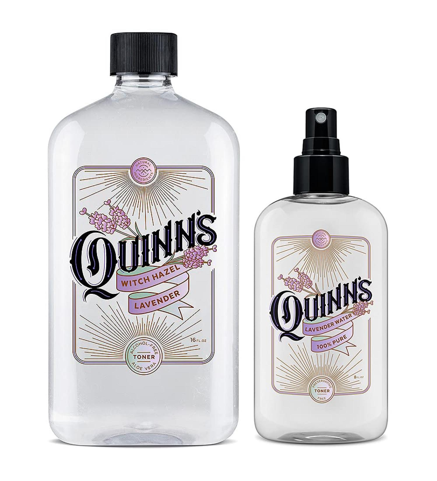 Quinn s Alcohol Free Witch Hazel Lavender 16 oz. & Quinn s Alcohol Free Lavender Water Mist 8oz - Buy Online on GoSupps.com