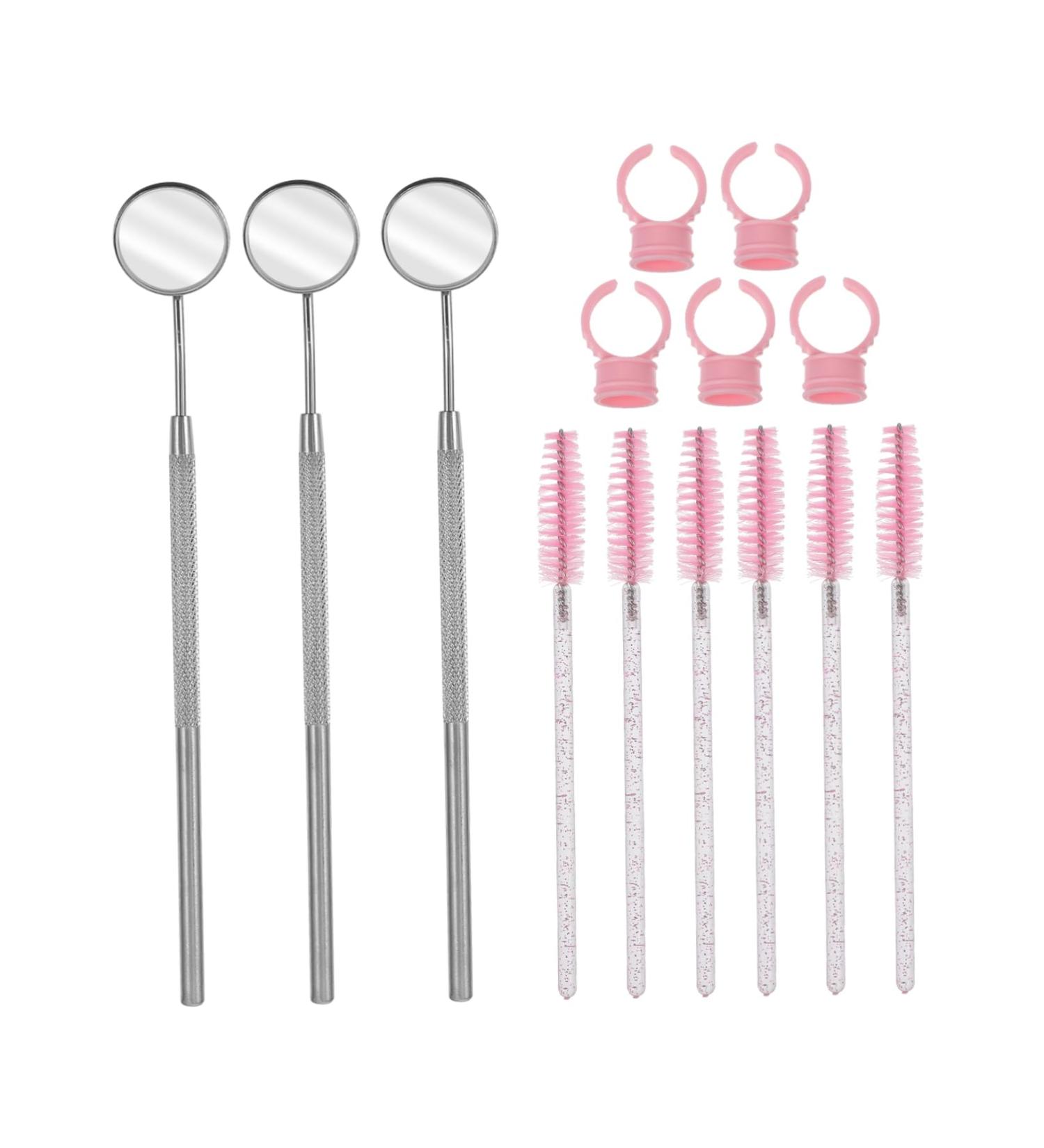 Beavorty 1 Eyelash Makeup Tools false eyelash mirror Eyelash eyelash brush mirror pigment finger ring Brow Eyelash Wands Brush make up lip gloss woman 16x2x0.8cm Pink - Buy Online on GoSupps.com