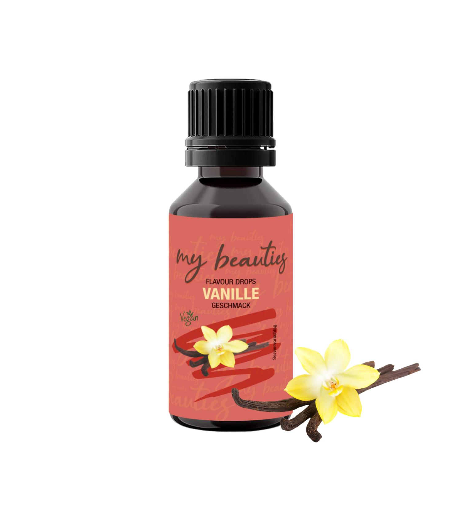Buy My Beauties Vanilla Flavour Drops 30ml - Sugar-Free & Low-Calorie Aroma for Food - International Shipping Available - Buy Online on GoSupps.com