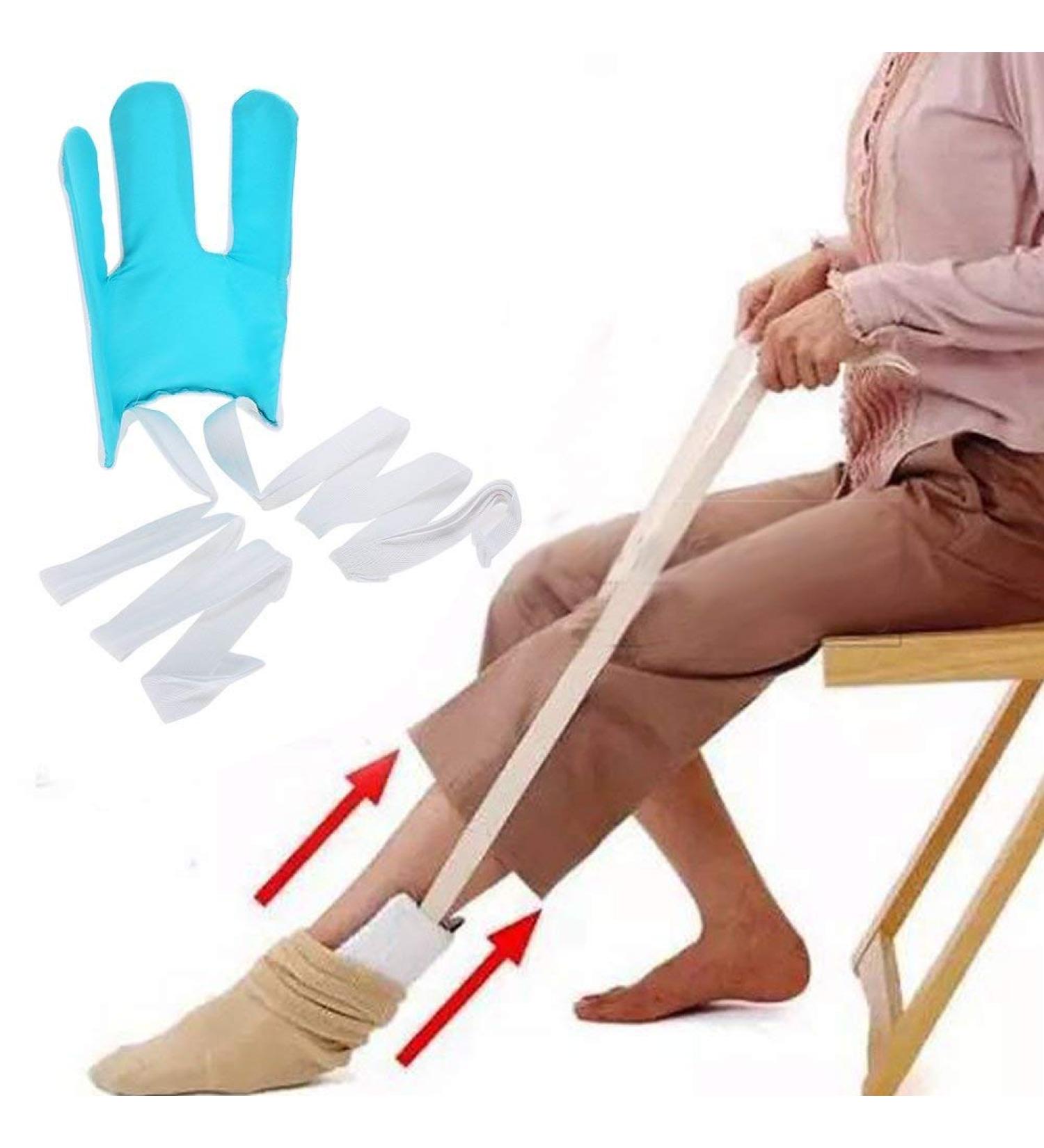 Deluxe Sock Aid Slider - Easy Compression Sock Tool for Seniors Disabled & Pregnant Women | International Shipping - Buy Online on GoSupps.com
