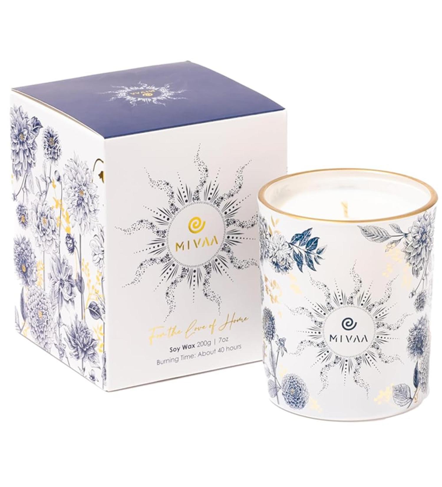 Mivaa Eucalyptus & Lemongrass Scented Candle Gift Set - Ideal for Creating a Refreshing Home Atmosphere | International Shipping Available - Buy Online on GoSupps.com
