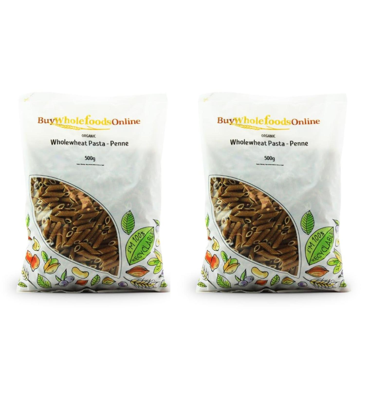 Organic Wholewheat Pasta - Penne 1kg
