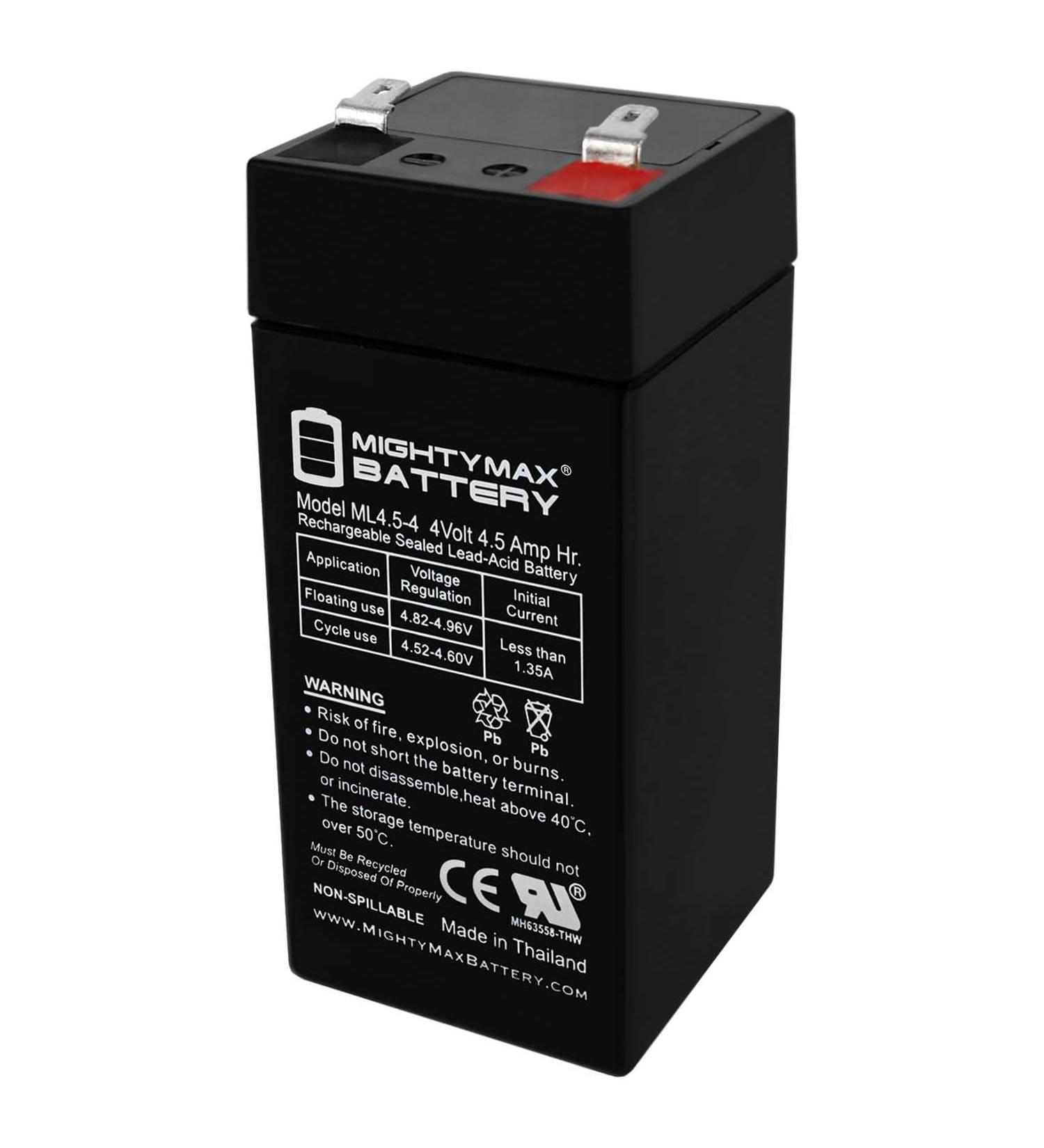 Mighty Max 4V 4.5Ah SLA Battery for Fi-Shock Electric Fence | Reliable International Shipping - Buy Online on GoSupps.com