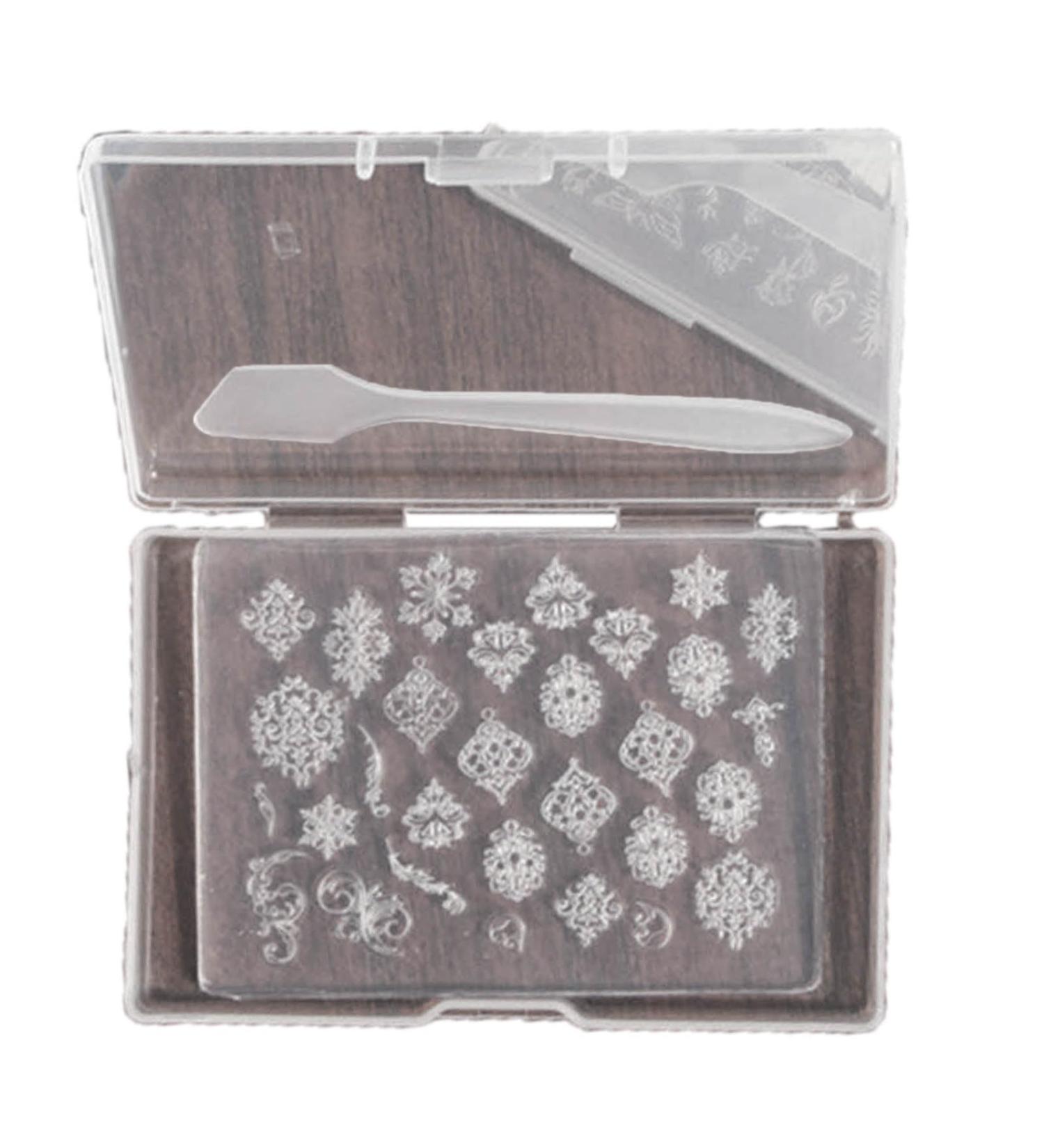 MCAORI 3D Nail Art Mold with Variety of Patterns Template Carving Sticker Stencil Tools Creative Stunning Nail Decorations - Buy Online on GoSupps.com