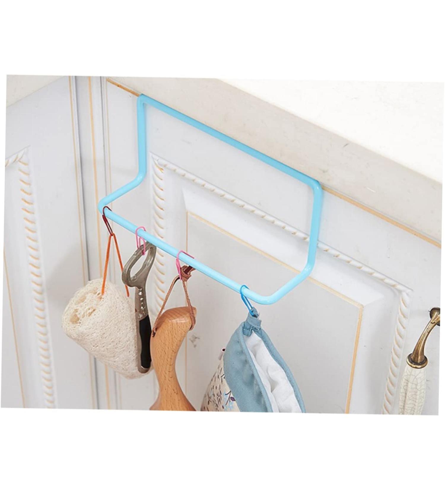 Hohopeti Wall Towel Rack Towel Bar Towel Hanger Towel Racks Clothes Hanger Sundries Hanging Multipurpose Medium Blue - Buy Online on GoSupps.com