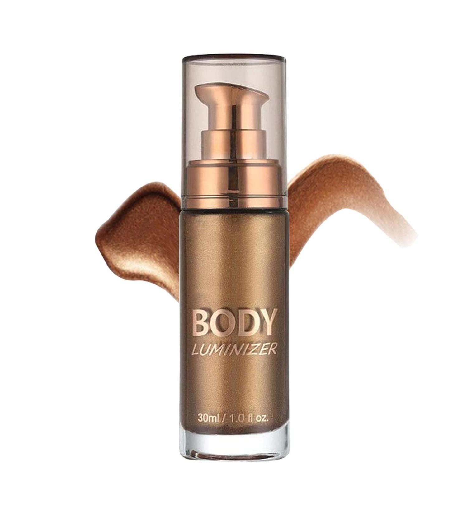 Shimmer Body Oil: All-in-One Makeup Highlighter for Face & Body - Glistening Bronze | Waterproof & Radiant Formula - Buy Online on GoSupps.com