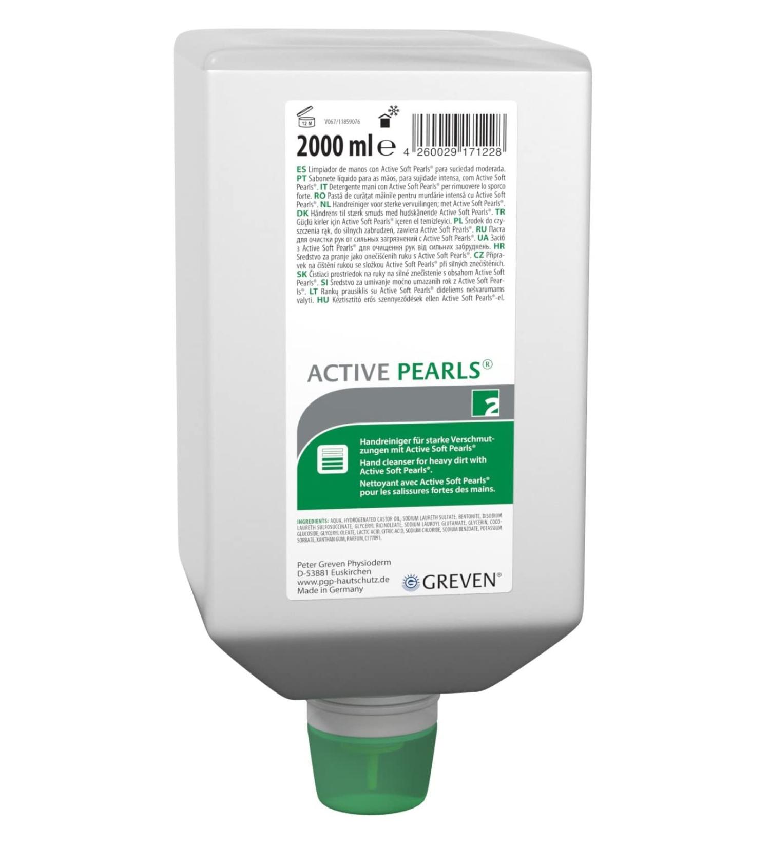 Skin cleansing GREVEN ACTIVE PEARLS 2 l bottle suitable for 9000 473 404 heavy soiling 1 piece
