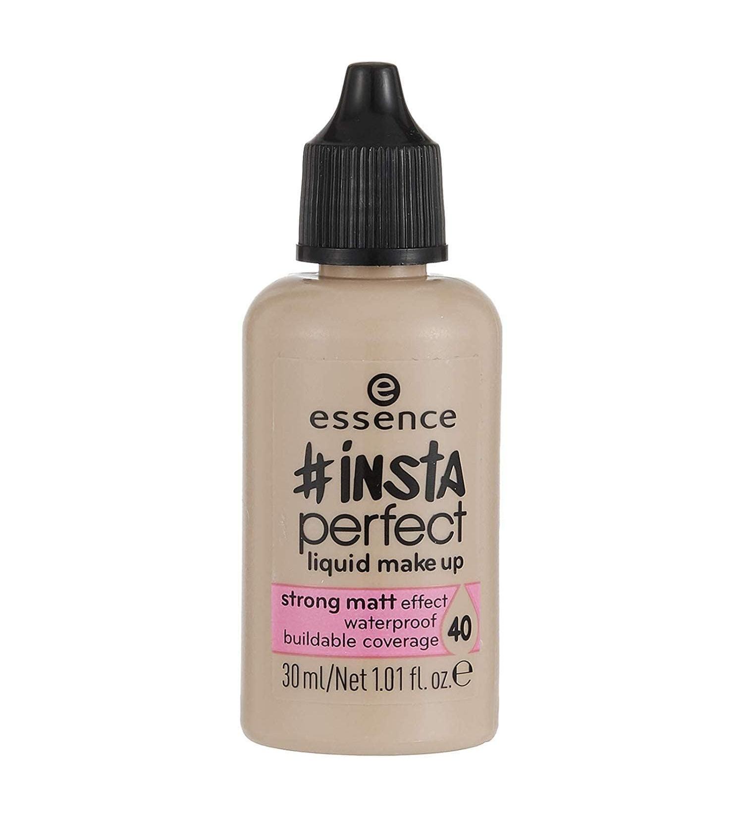 Essence "Insta Perfect" Liquid Makeup Light with Mattifying Effect No. 40 Pretty Beige 30 ml. - Buy Online on GoSupps.com