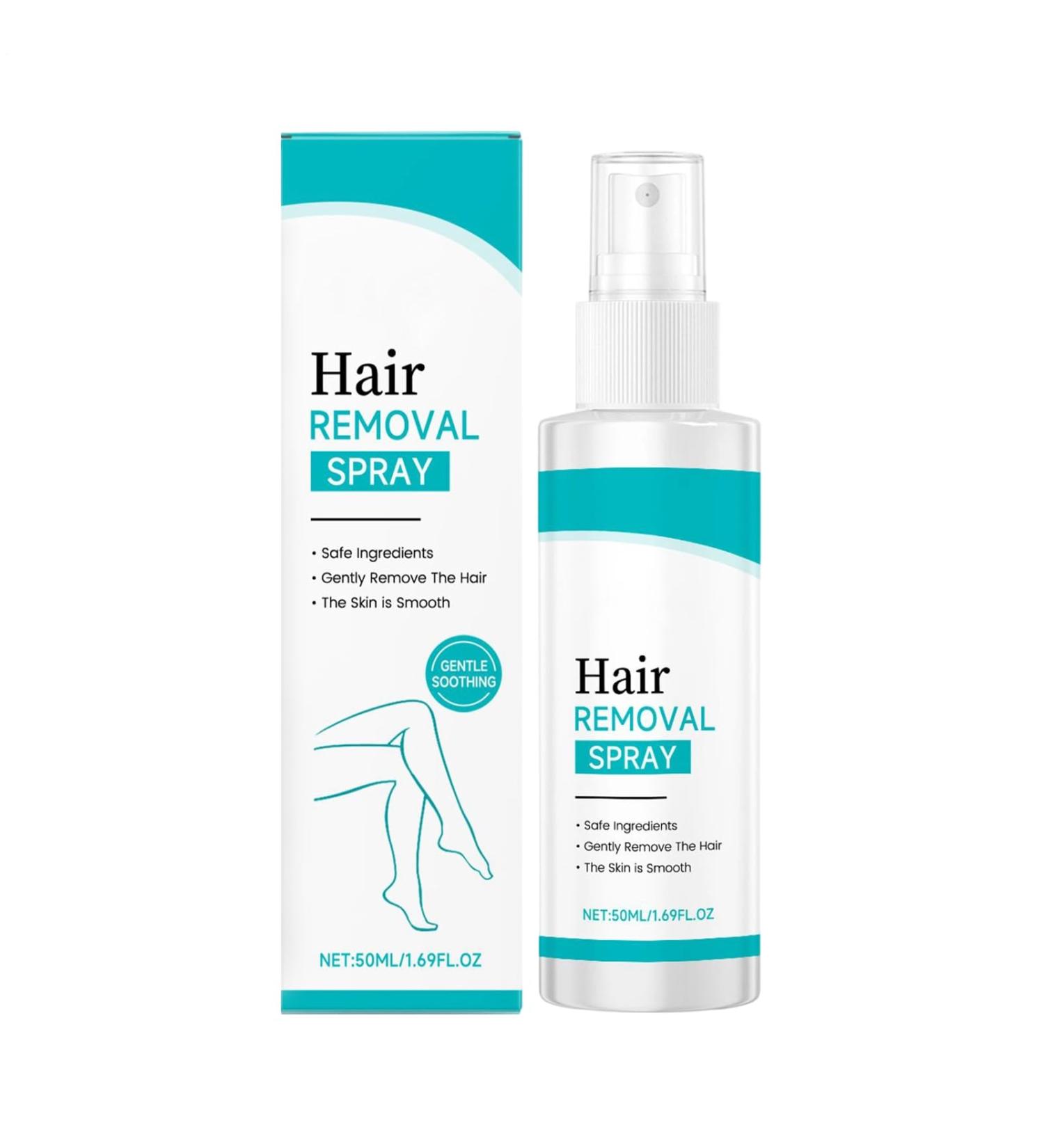 Hair Removal Spray | 50ml Fast Soothing Solution for Sensitive Skin Hair Removal Spray for Underarms Face Legs Arms and Areas - Buy Online on GoSupps.com