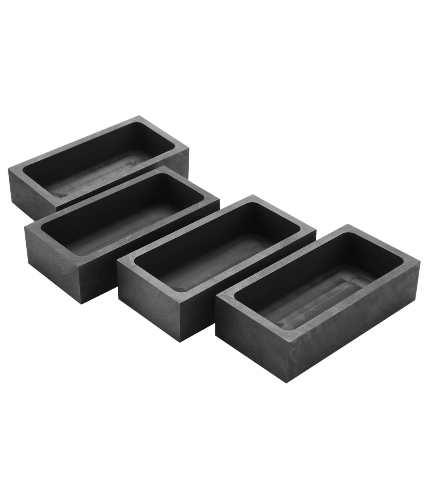 Gldw Ingot Mould Casting Ingot Crucible Mould Silver Gold Ingot Mould Melting Casting Refining 4 Pieces 1 KG - Buy Online on GoSupps.com