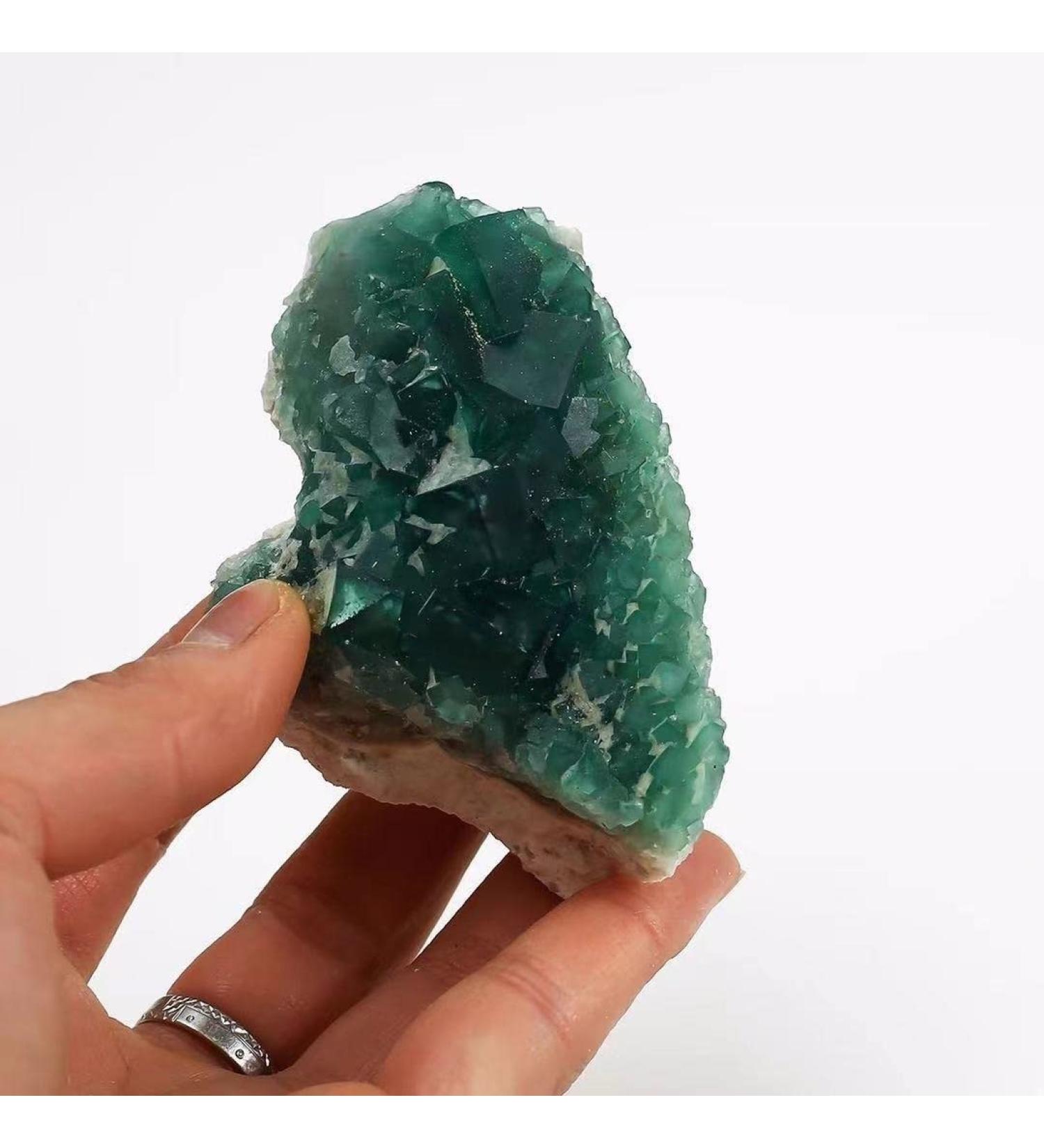 Natural Crystal Rough 200g-950g Natural Green Fluorite Minerals Cluster Stones 1pc Suitable for Home (Color : 1pc 860g-950g) - Buy Online on GoSupps.com