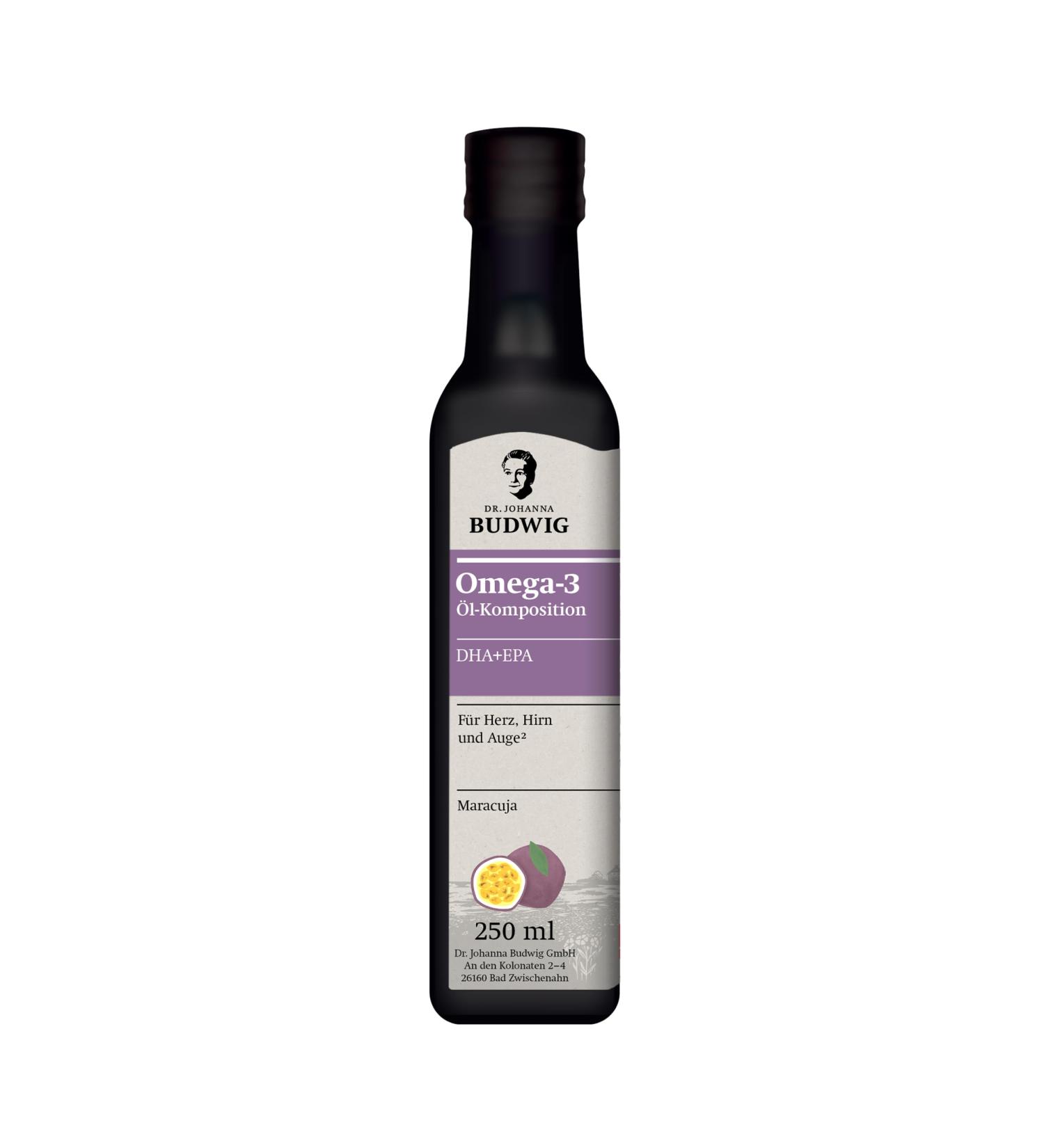 Buy Dr.Budwig Omega 3 DHA+EPA Maracuja 250ml Vegan Algae Oil High EPA & DHA Ideal for Adults & Children International Shipping Available - Buy Online on GoSupps.com