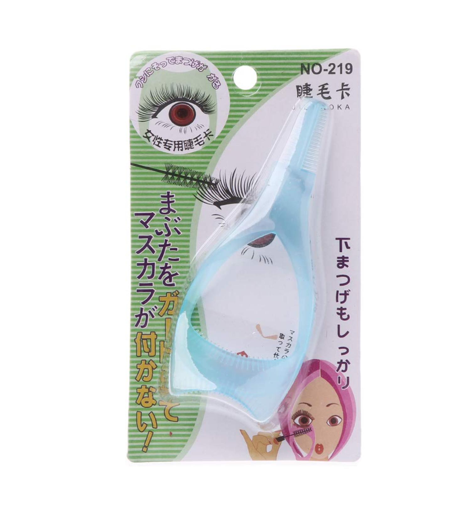 3 In1 Trendy Mascara Shield Guard Eyelash Comb Applicator Guide Card Makeup Tool Makeup Tool Cleaner Random Color - Buy Online on GoSupps.com