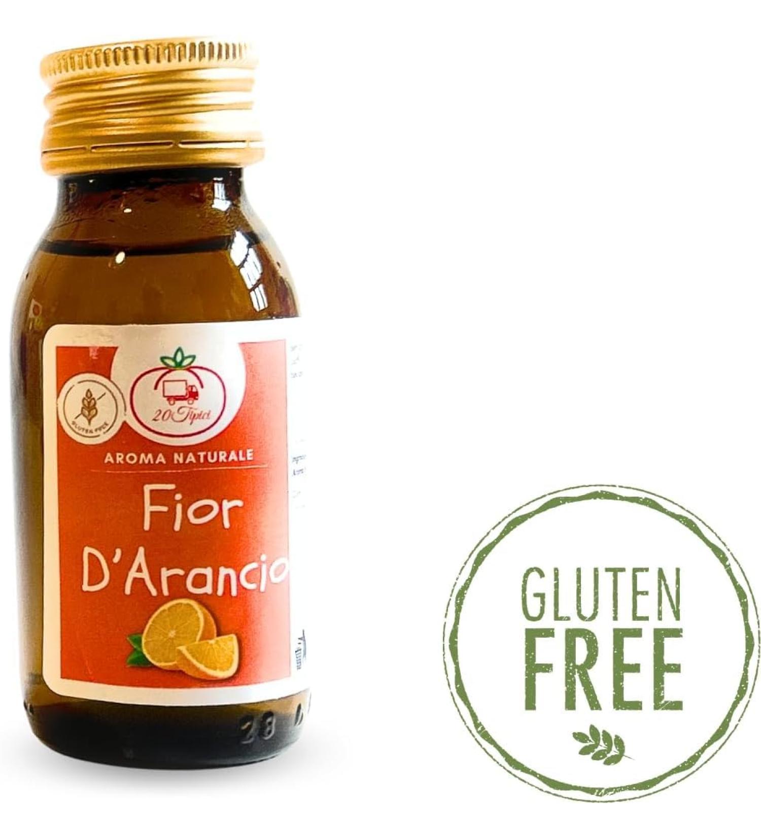 20tipici Natural Flavors Food Color - 60ml Orange Flower Aroma for Neapolitan Pastiera Sicilian Cannoli & More - Buy Online on GoSupps.com