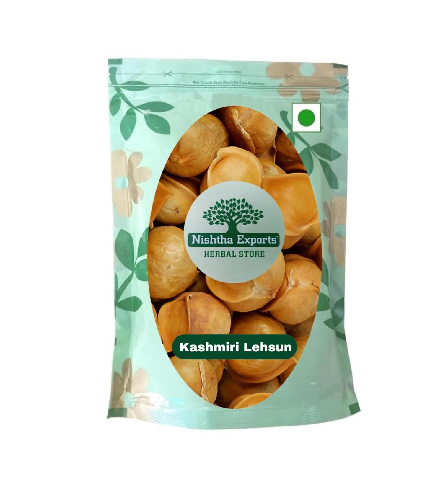 Kashmiri Lehsun Whole-Snow Mountain Garlic-Raw Herbs-Kashmiri Garlic-Jadi Booti-Single Herbs (100 Gram)