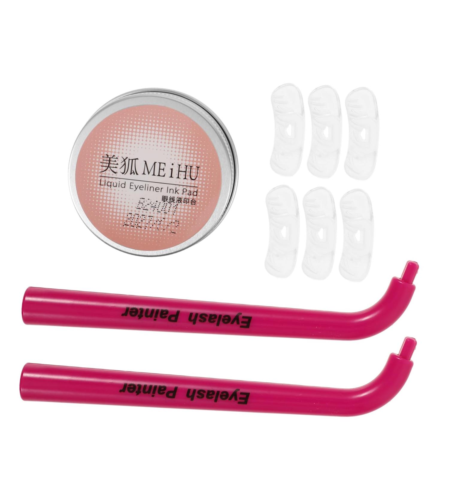 HONMEET 1 Set Eye Makeup Aid Reusable Eyelash Stencil Lower Eyelash Makeup Tool Lash Stamp for Bottom Eyelashes Lower Lashes Stamp for Women Eye Makeup Tool Silicone Lash Stamp Diphenylene 12.00X3.50X2.50CM - Buy Online on GoSupps.com