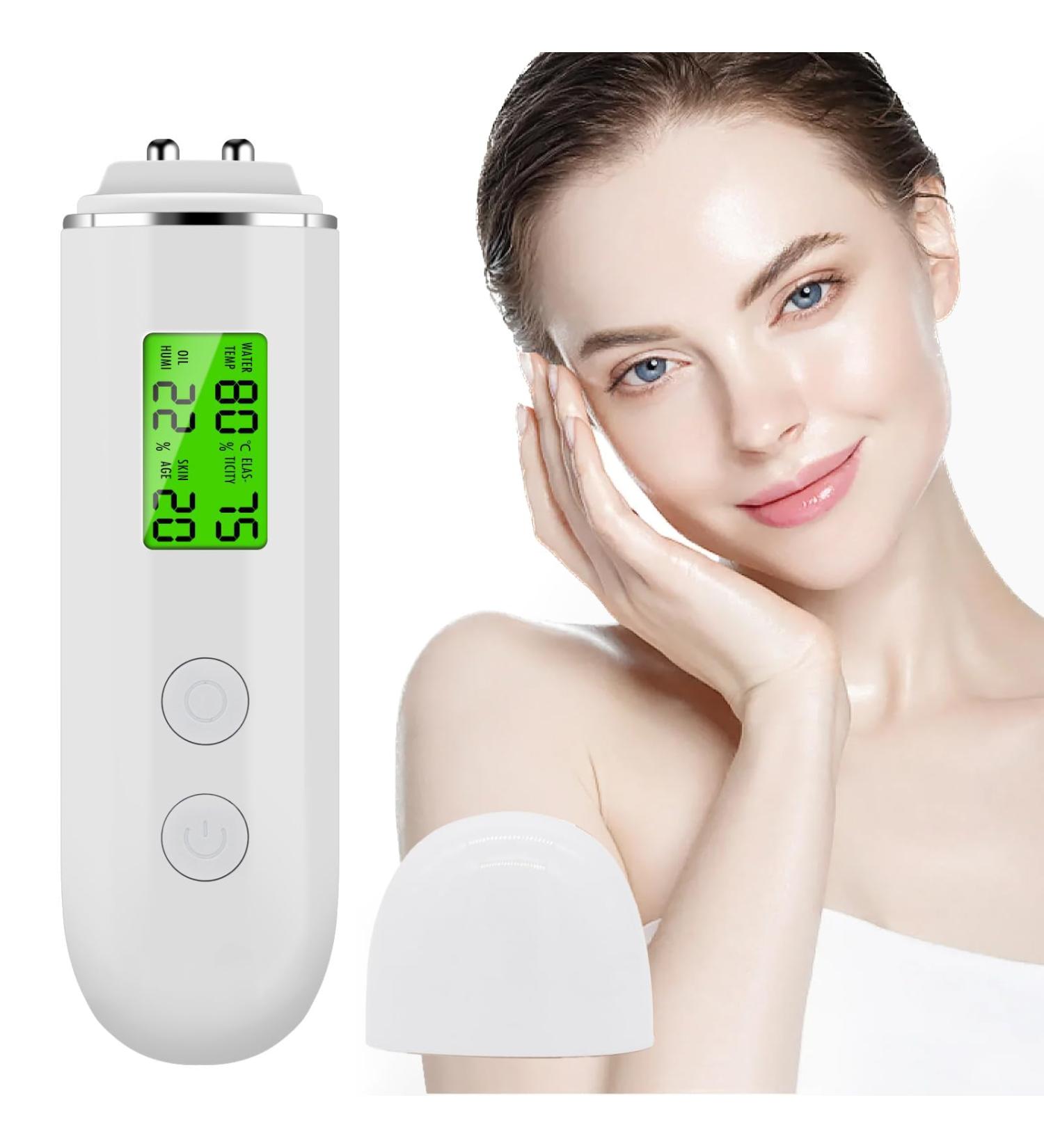 Hydration Tester & Skin Monitor - Digital Moisture Analyzer for Personal Facial Care - Optimize Skin Hydration & Oil Content - Buy Online on GoSupps.com