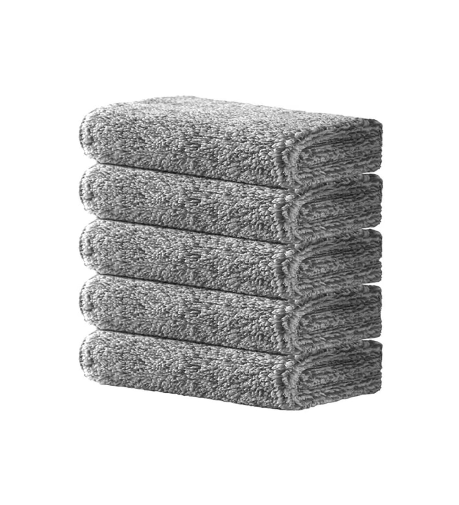 Dishcloth Bamboo Fiber Dish Towel Household Cleaning Cloths Rags Dishcloths 25*25cm_10pcs - Buy Online on GoSupps.com