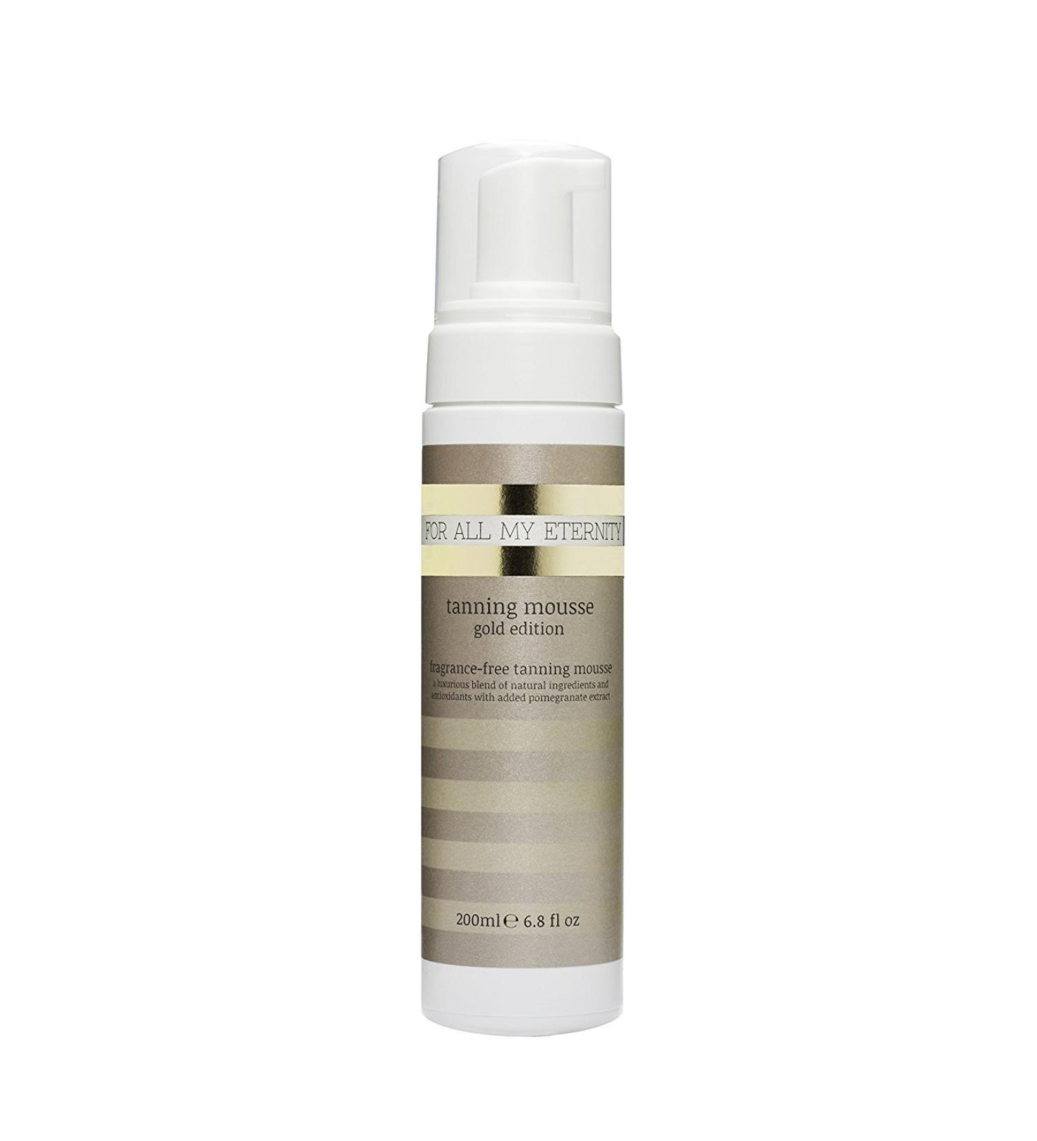 For All My Eternity Tanning Mousse Gold Edition 200ml - Luxury Fake Tan Mousse Natural Self Tan SLS-Free Sunless Tanning Foam Fragrance-Free & Paraben-Free Best Tan For Body Face Arms and Legs - Buy Online on GoSupps.com
