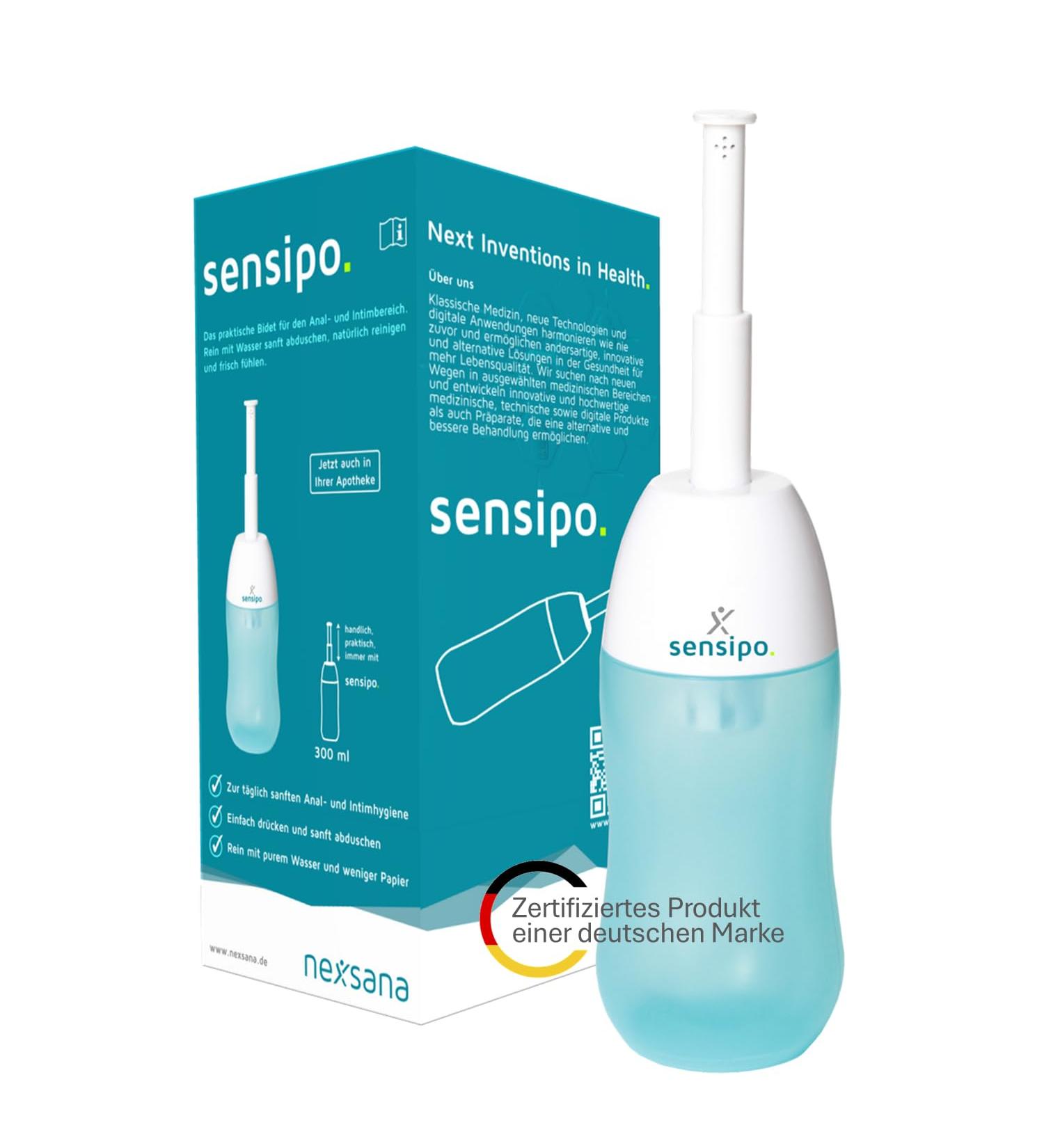 Sensipo Po Shower & Intimate Care - Optimal Hygiene for Puerperium Motherhood Travel | International Shipping Available - Buy Online on GoSupps.com
