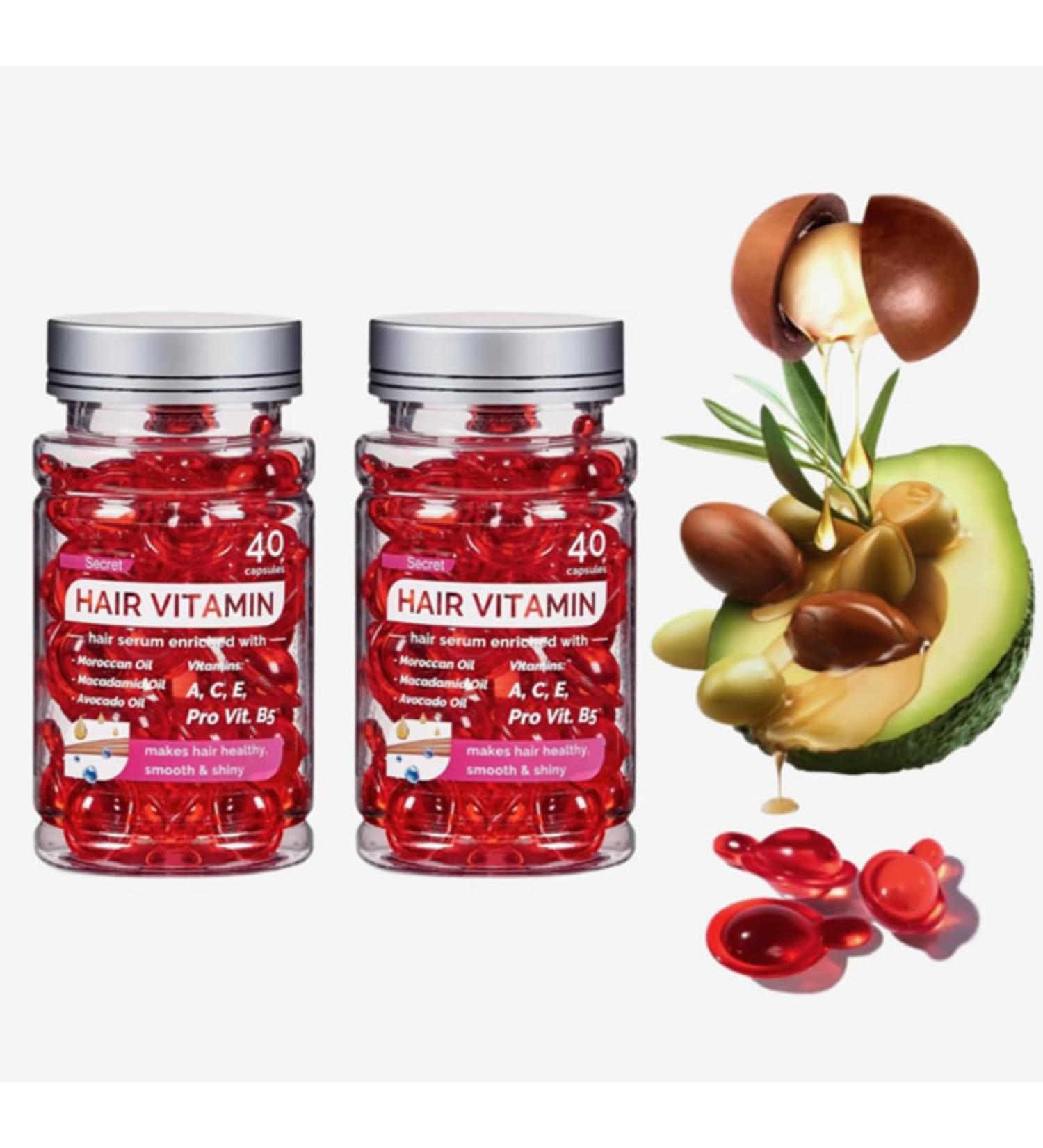 Advance Hair Treatment Serum - No Rinse with Argan Macadamia & Avocado Oils - Vitamins A C E & Pro B5 - Conditioner for Women & Men - Pack of 2 | International Shipping Available - Buy Online on GoSupps.com