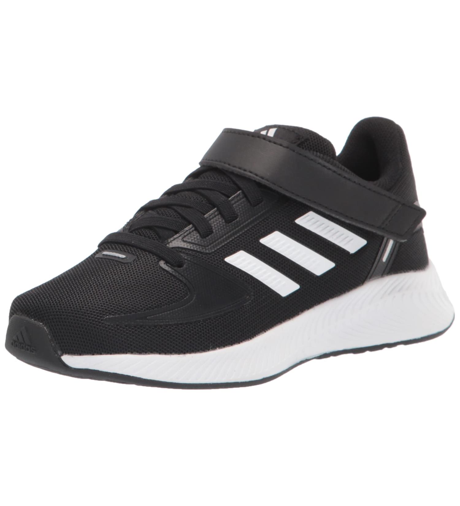 adidas Runfalcon 2.0 Little Kid Running Shoe - Size 3.5, Black/White/Silver - Buy Online on GoSupps.com