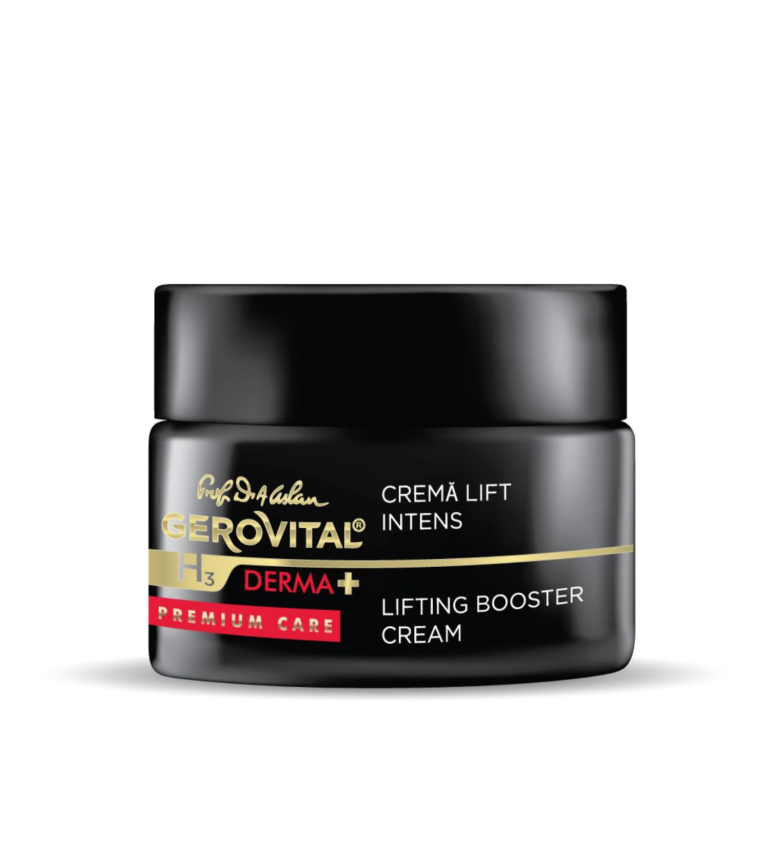 Intense Lift Effect Face Cream Moisturizes Provides Skin Firmness and Elasticity 50 ml Gerovital H3 Derma+ Premium Care - Buy Online on GoSupps.com