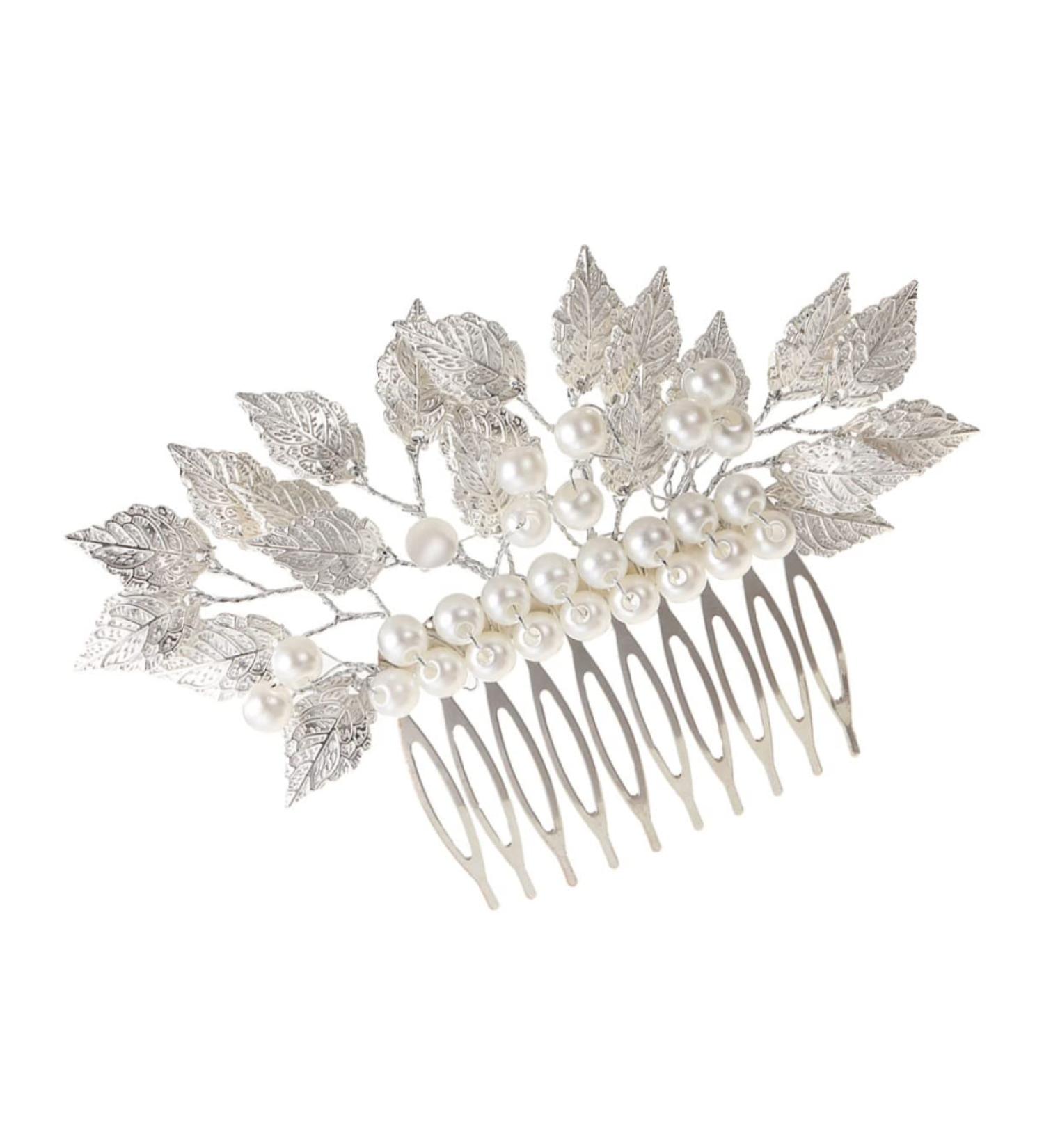 Angoily Hair Accessories Flower Side Comb Wire Hair Combs Hairdressing Side Comb Wedding Hair Clips Side Hair Combs Simple Side Comb Gold Hair Pin Tiara Zinc Alloy Delicate Bride - Buy Online on GoSupps.com