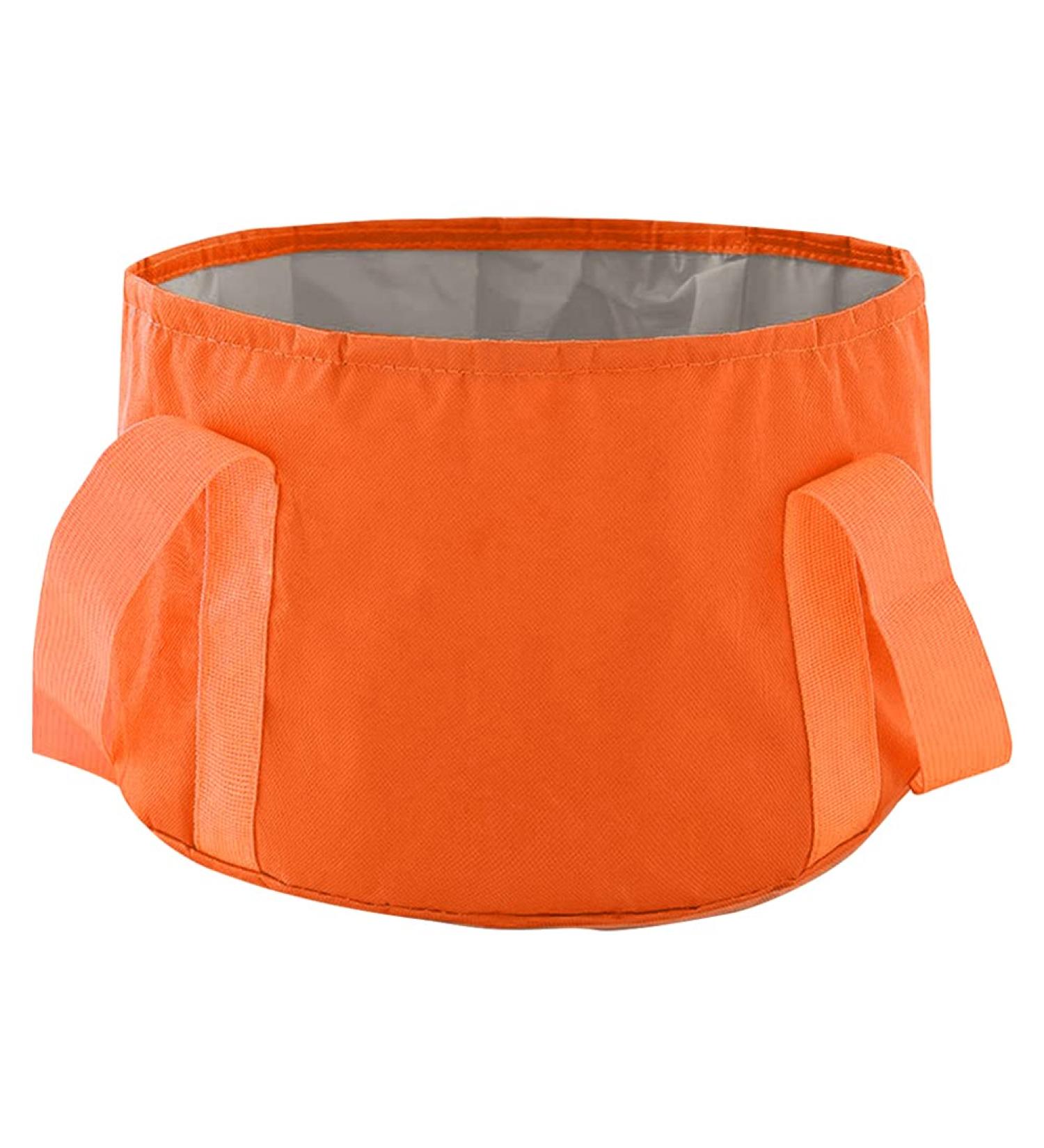 Lurrose Collapsible Foot Bath - Portable Fabric Wash Bucket for Camping Travel and Spa - Foldable PEVA Foot Tub - Buy Online on GoSupps.com