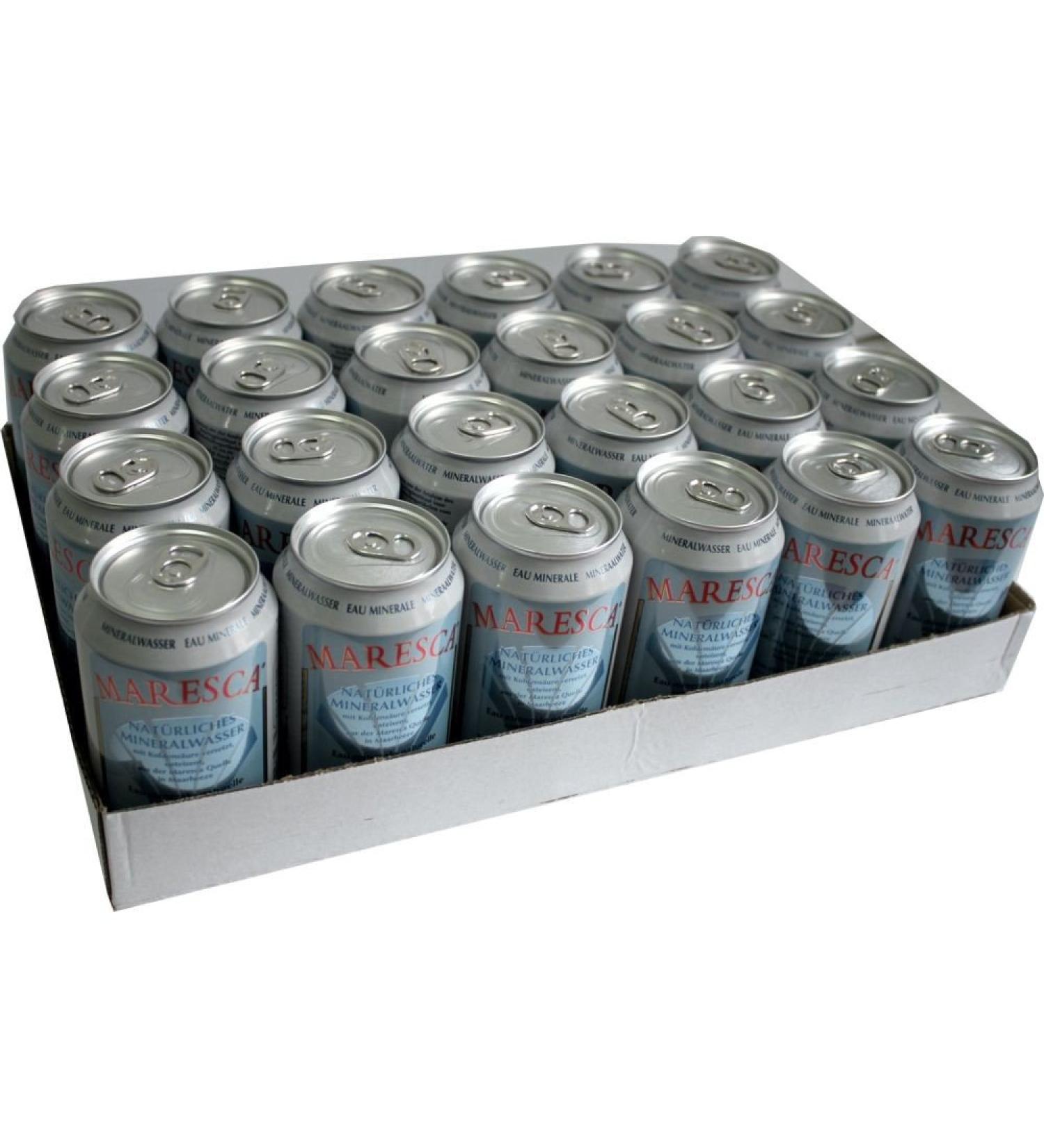 Maresca Mineral Water 24 x 0.33L Cans - Natural Carbonated Mineral Water for International Shipping - Buy Online on GoSupps.com
