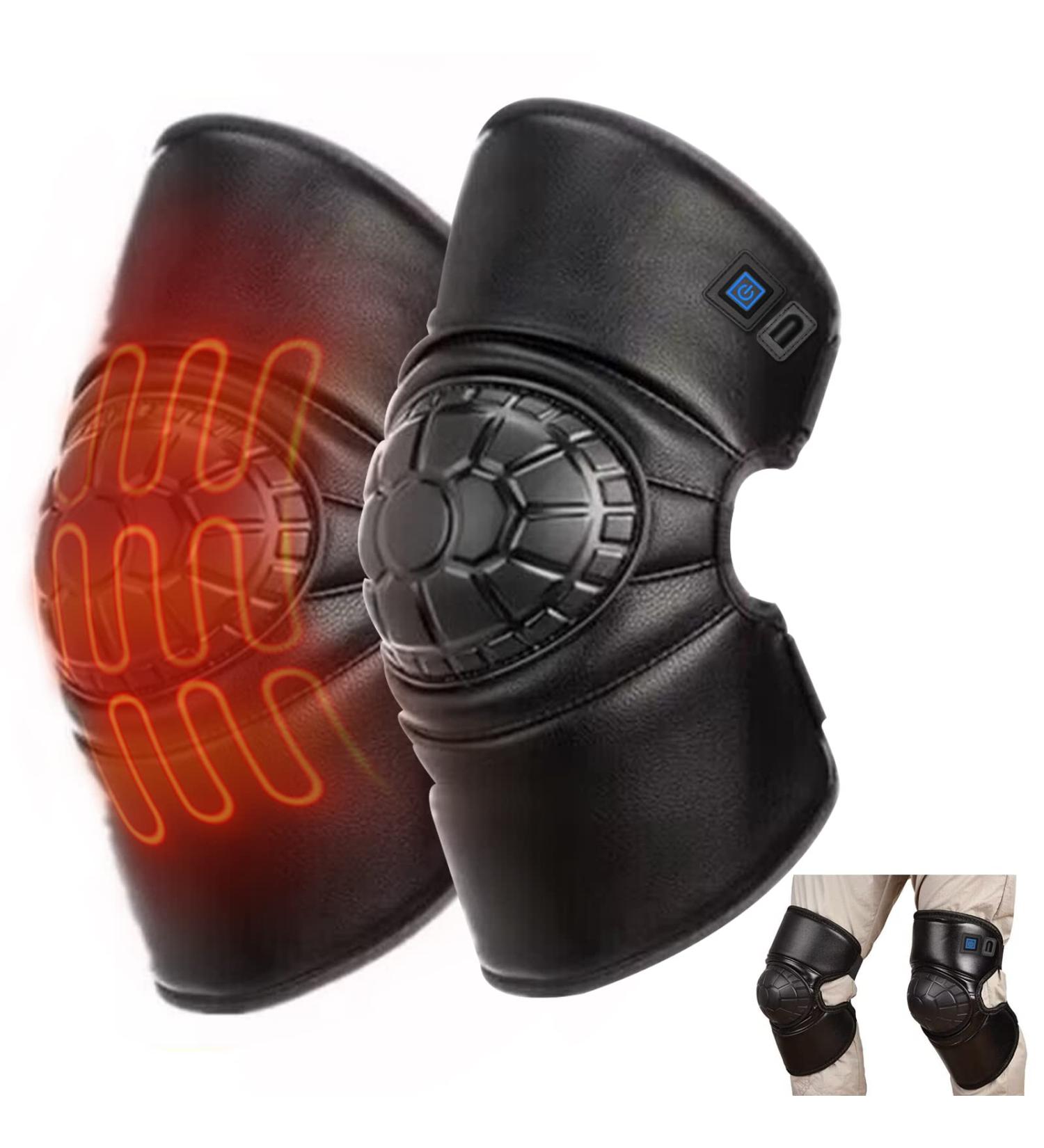 Shop Heated Knee Brace Wrap - Compression Sleeves for Men & Women - Plus Size Knee Braces in Black | International Shipping - Buy Online on GoSupps.com