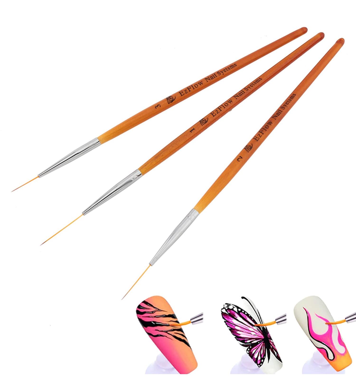 Nail Art Drawing Line Brush - UV/LED Painting & Builder Tips for Perfect Nails - International Shipping - Buy Online on GoSupps.com