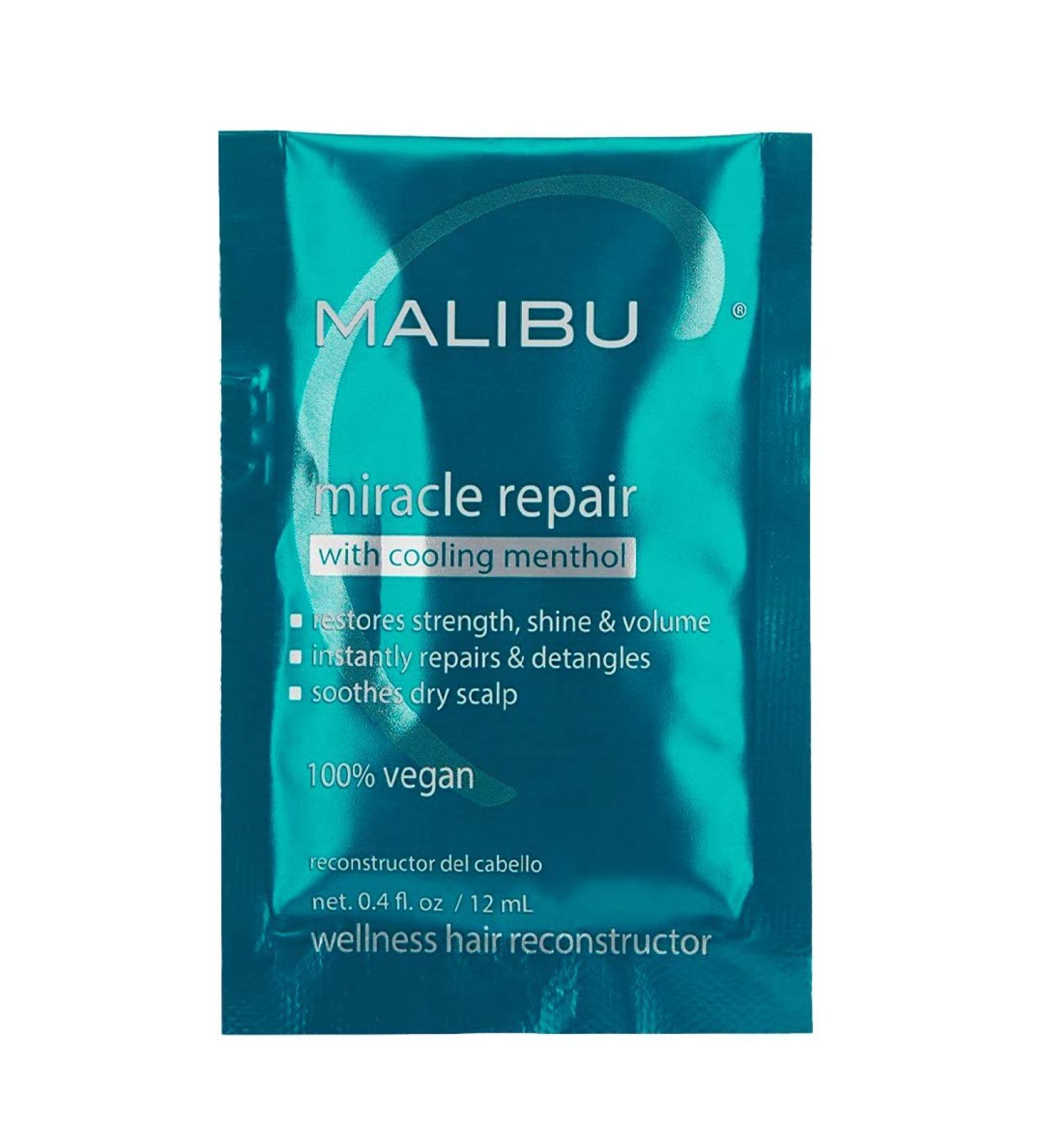 Malibu C Miracle Repair Wellness Reconstructor - Cooling Menthol Spearmint-Eucalyptus - 0.4 fl. oz - Buy Online on GoSupps.com