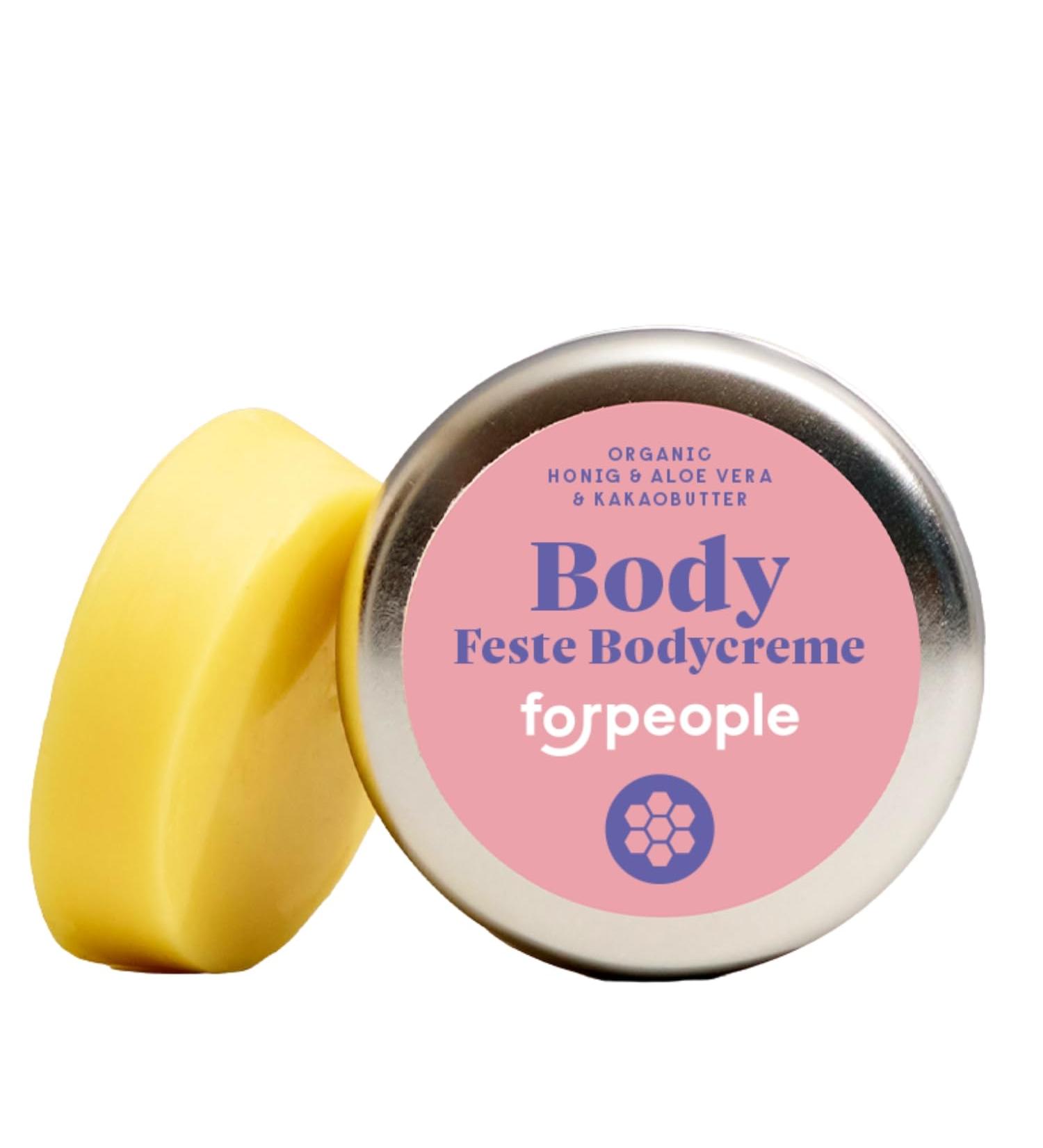  4 people who care Forpeople Organic Body Butter 40g - Organic body cream with shea butter and beeswax - Solid and vegan - For dry skin - Shea butter care for men and women - Buy Online on GoSupps.com