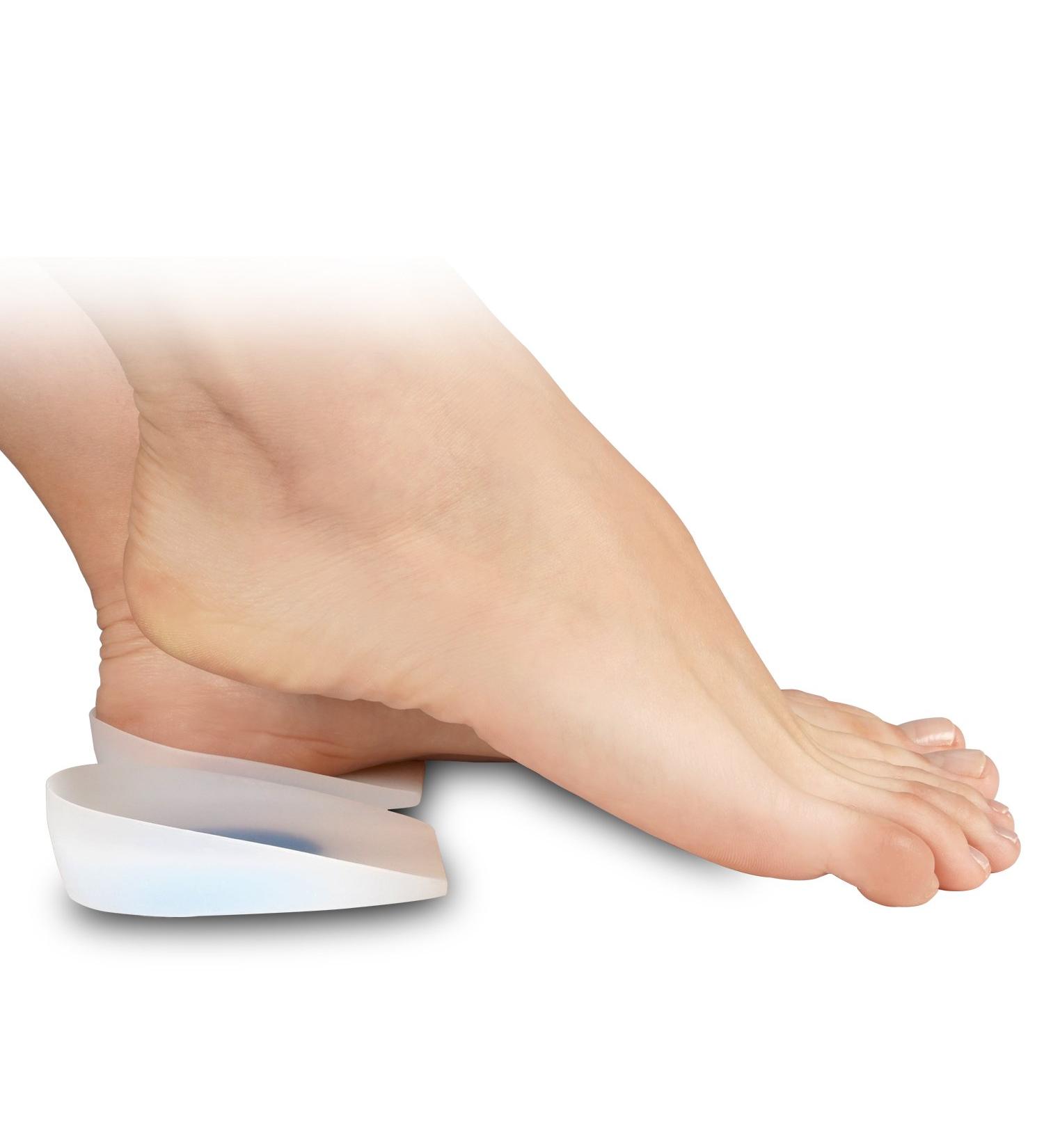 Buy Silicone Heel Pillows for Foot Pain Relief - Unisex Soft Insoles for Bone Spur & Plantar Fasciitis - Hypoallergenic & Odor-Resistant | Size L (39-41) - Buy Online on GoSupps.com