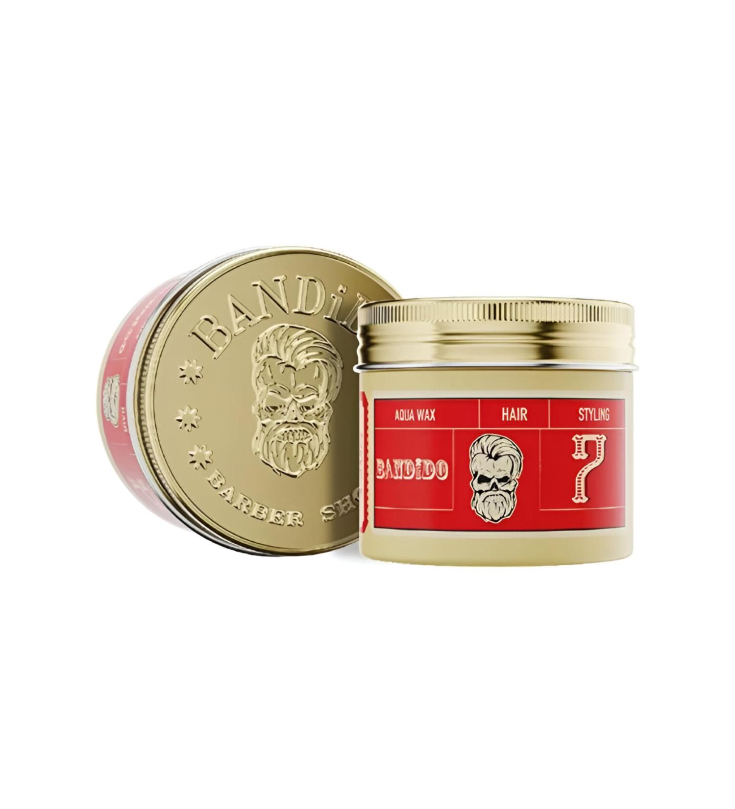 BANDIDO Aqua Wax Black 8 Extreme Hold Men's Hair Wax Men's Hair Gel Structured Style Long-Lasting Styling Wax Maximum Shine Hair Pomade - 125ml - Buy Online on GoSupps.com