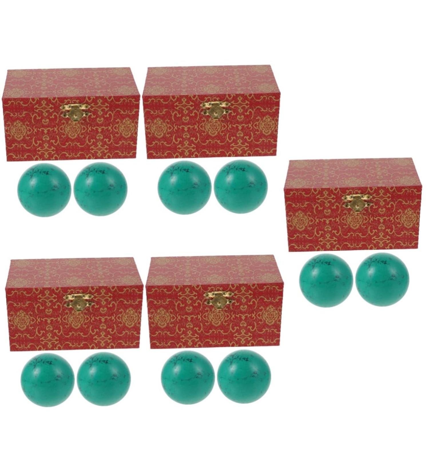 Magiclulu 10 PCS Turquoise Hand Training Balls - Green Gemstones for Fitness Tinkering and Chinese Medicine - Buy Online on GoSupps.com