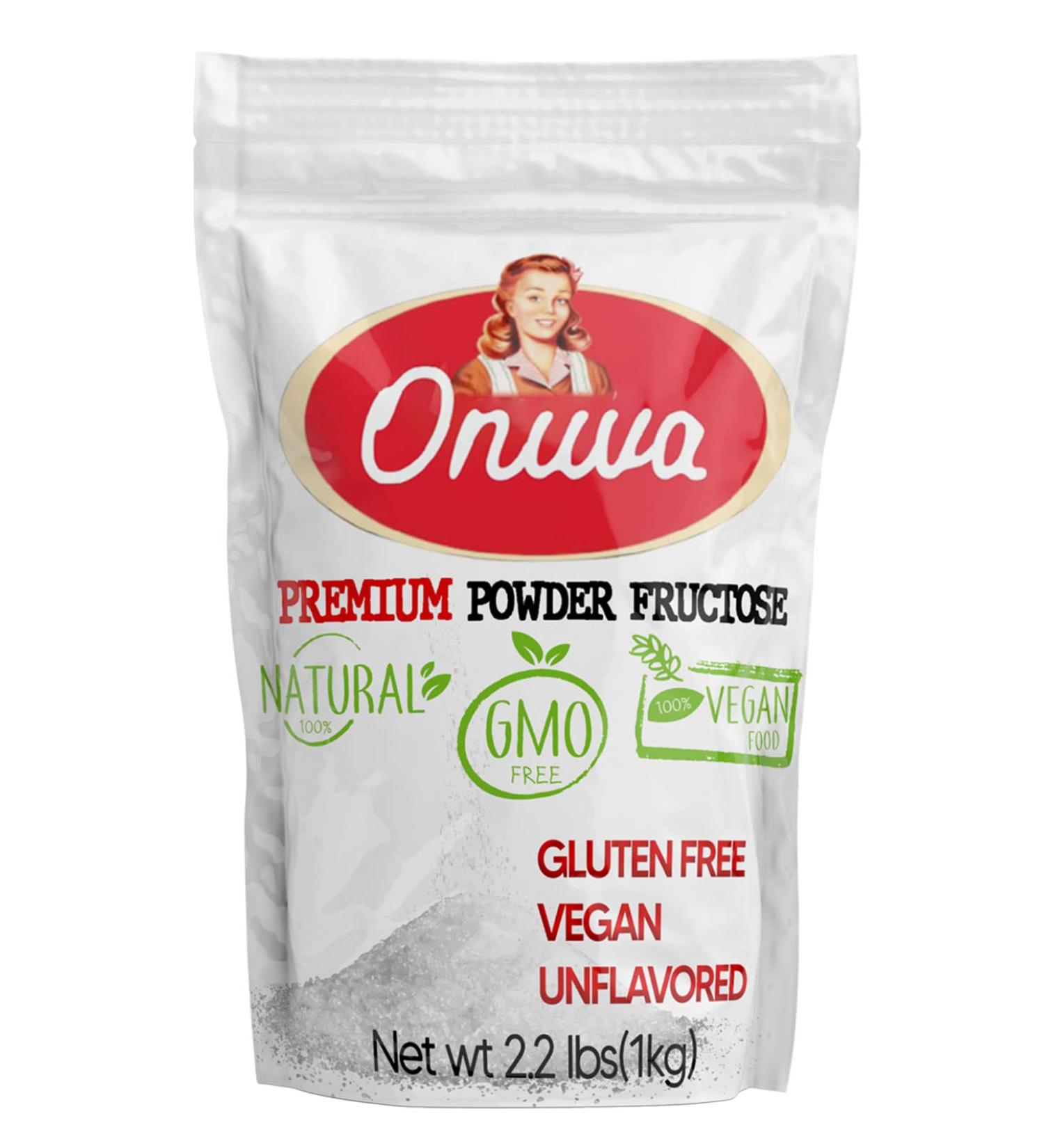 Onuva Fructose Powder 2.2lb (1kg) - Digestion Supplement & Keto Sugar Substitute - Pure Cane Sugar Alternative - Pack of 1 - Buy Online on GoSupps.com