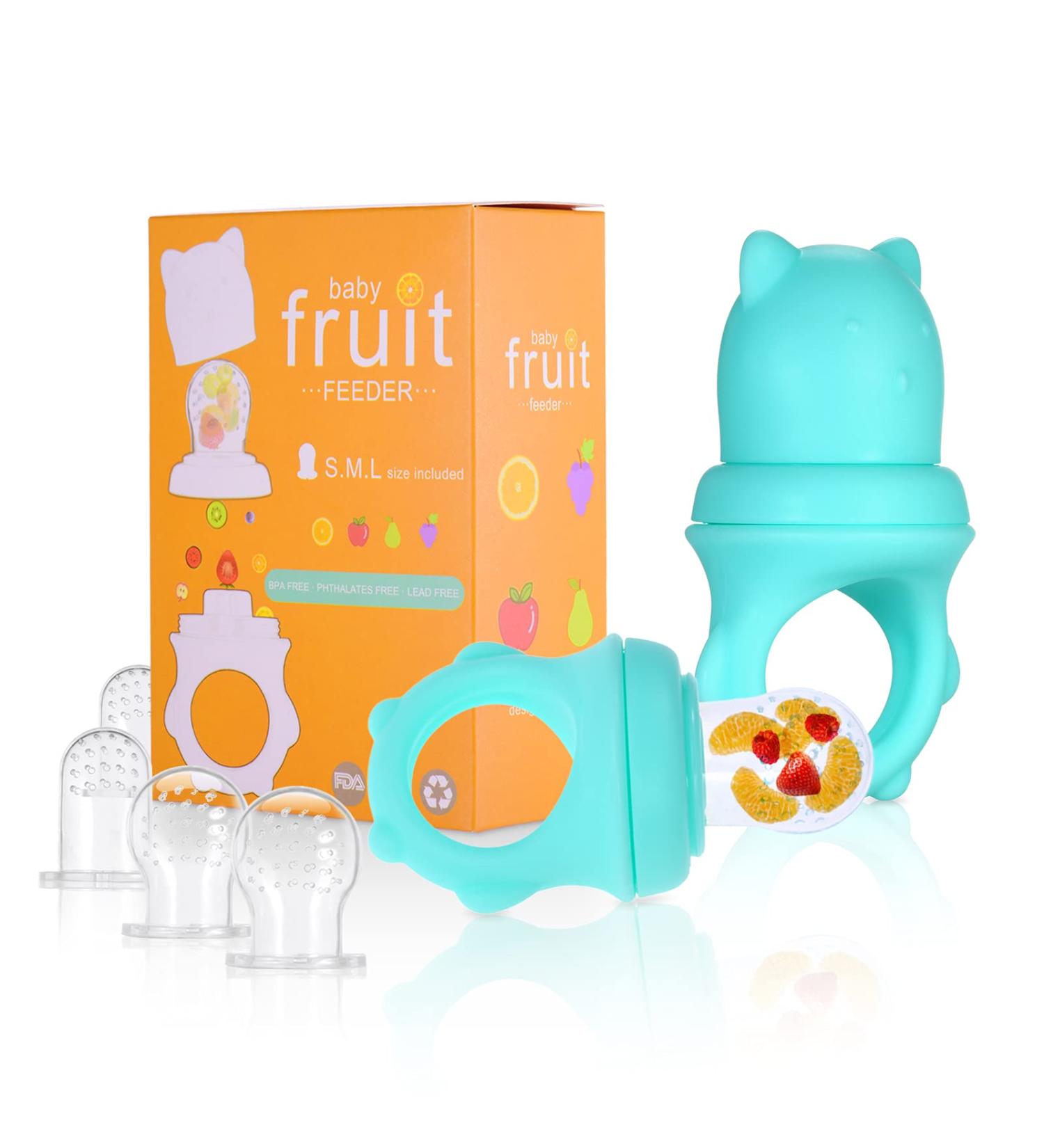 Xiaoxin Baby Food Feeder Pacifier Tooth Relief for Toddlers | S/M/L Silicone Tissue | 2-Pack for Easy International Shipping - Buy Online on GoSupps.com