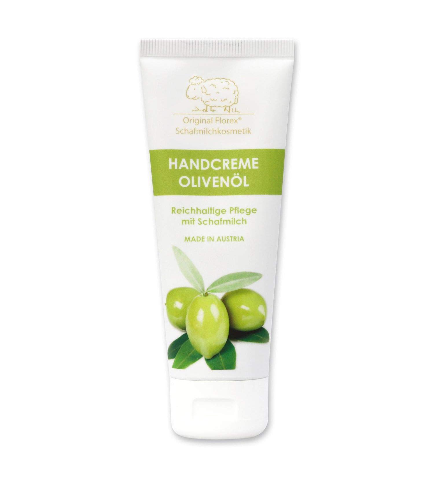 Hand cream with sheep's milk - Lanolin idTube - 70 ml - Olive oil - Florex sheep's milk cosmetics