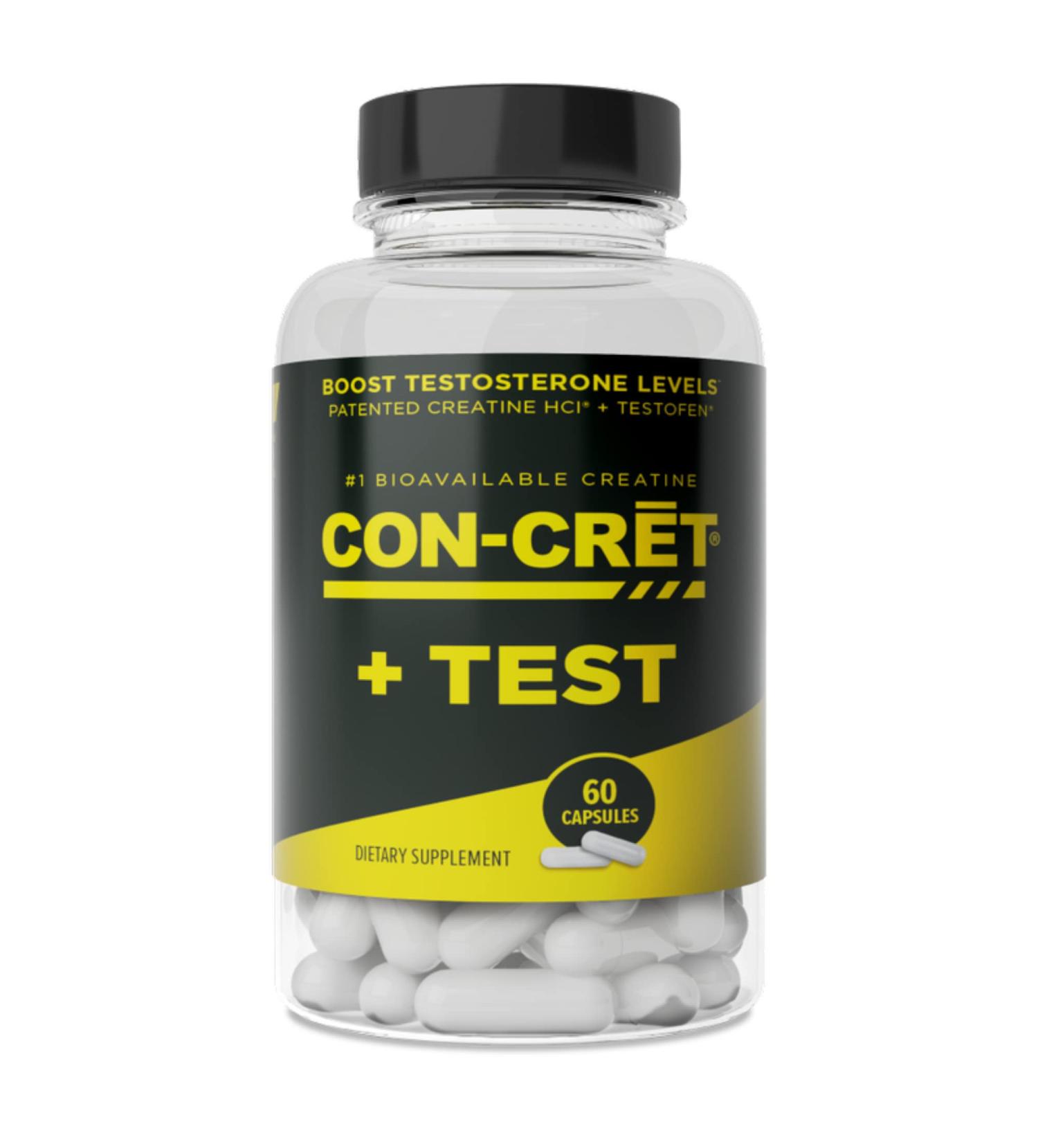 Buy CON-CRET + Test - Patented Creatine HCl with Testofen for Enhanced Testosterone - 60 Capsules | International Shipping - Buy Online on GoSupps.com