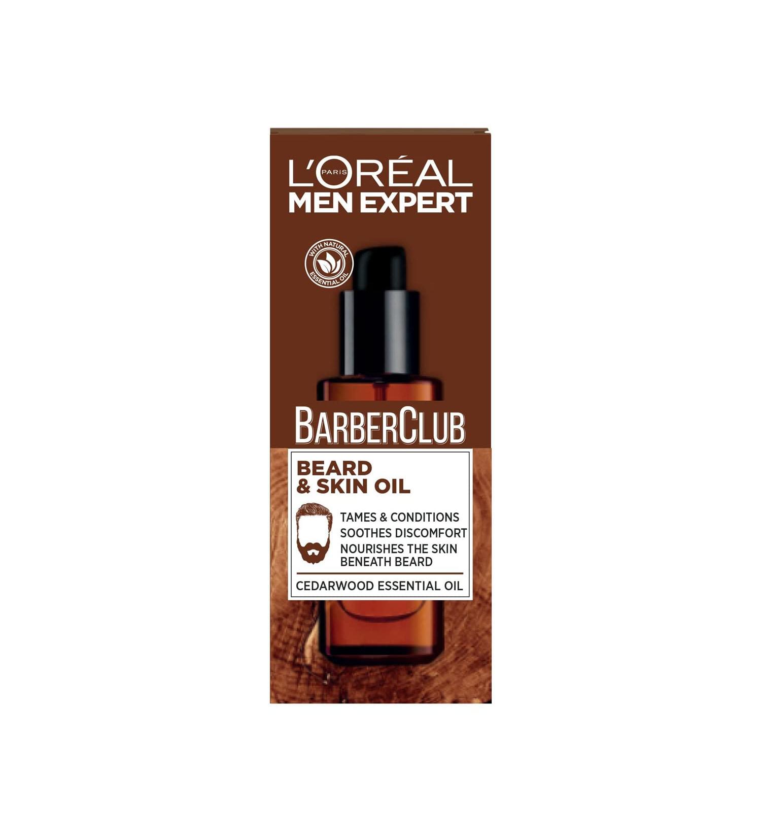 L'Or al Paris Men Expert Barber Club Beard Oil Cedarwood 30ml - Pack of 1 - Buy Online on GoSupps.com