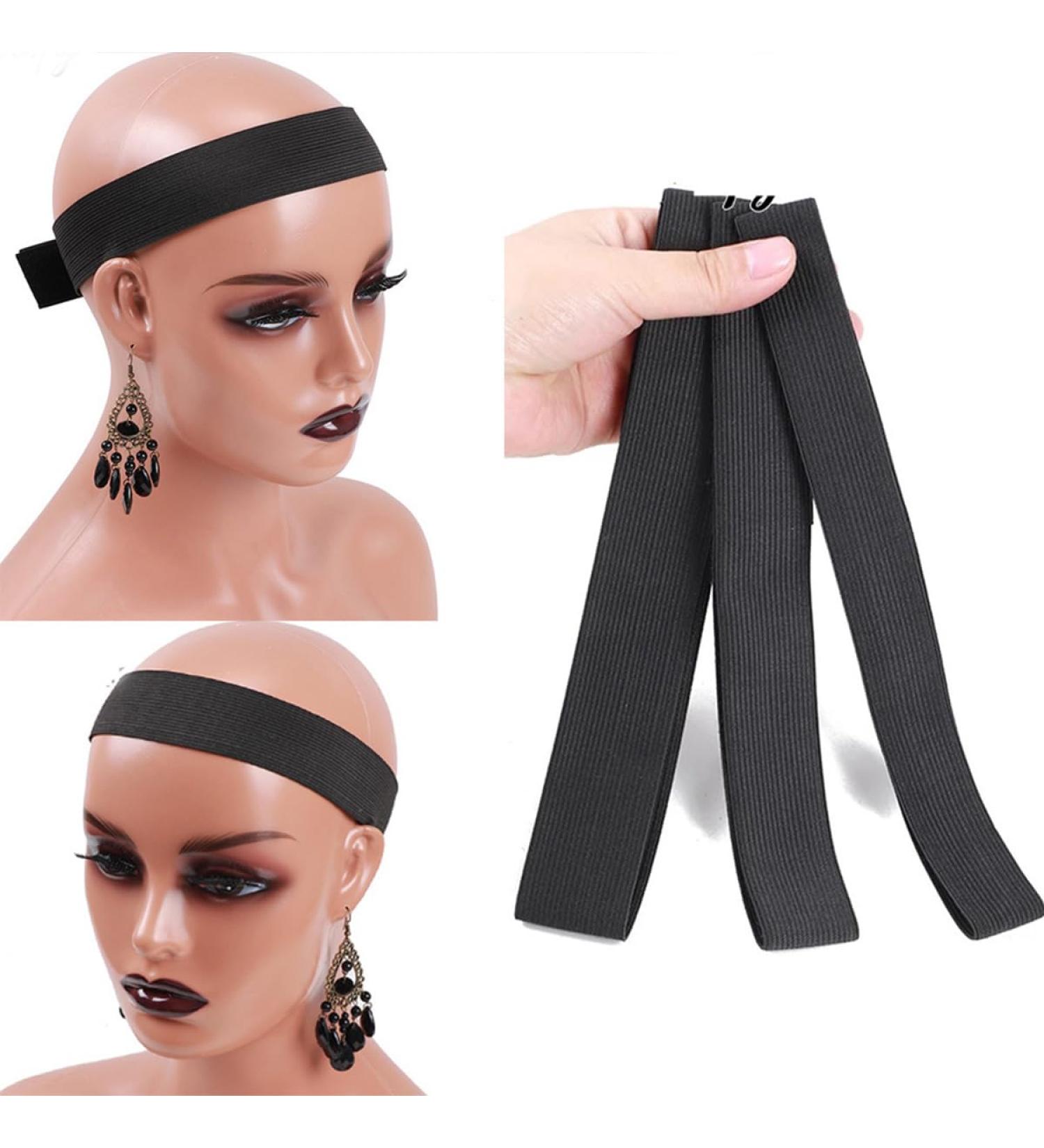 3 pieces of elastic melt strips for wigs with Velcro used to place the elastic edge strip of the wig wig melt strips with Velcro edges and elastic edge laying strips - Buy Online on GoSupps.com