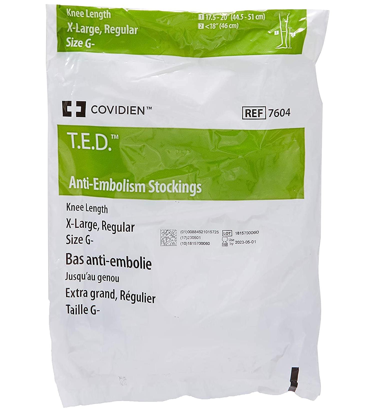 TED STOCKING KNEE XLG REGULAR (PR)