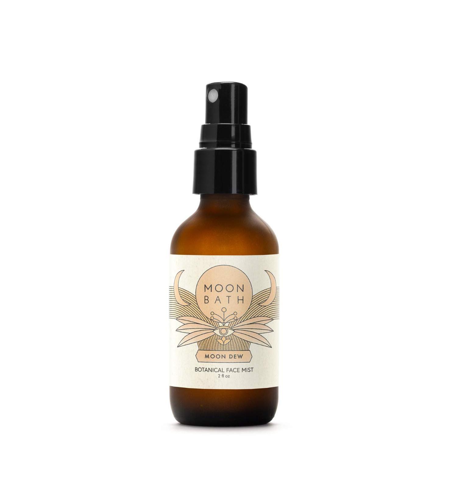 Moon Dew Botanical Face Mist - Organic Moisturizing Toner with Frankincense Lavender & Rose Water | Alcohol-Free Natural Skin Care - Buy Online on GoSupps.com