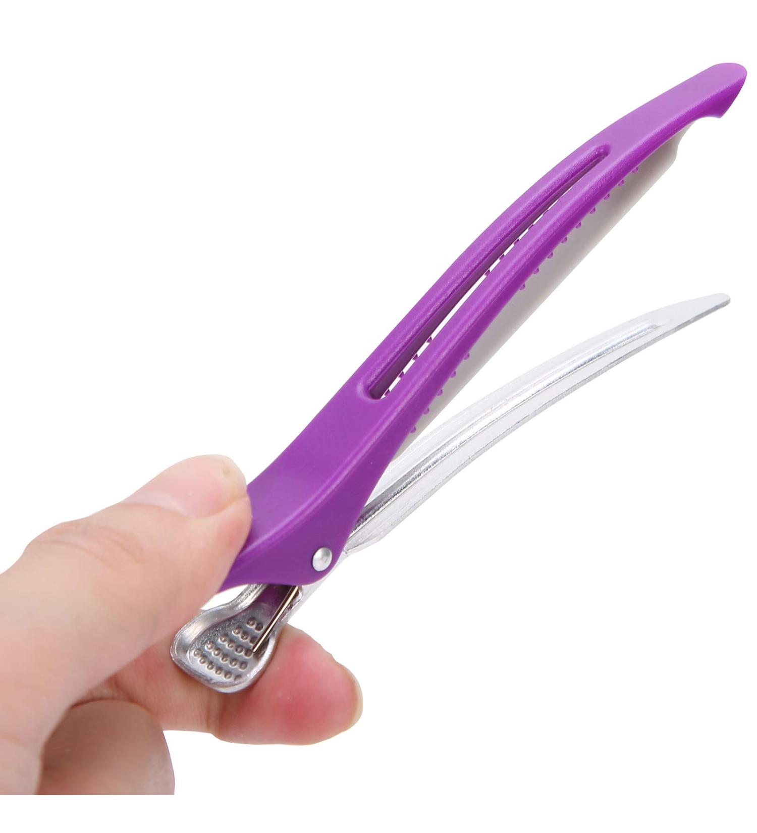 12 Non-Slip Hair Clamps for Hairdressers - Plastic Hair Clips & Accessories for Girls | Essential Hair Fixing Tools - Buy Online on GoSupps.com